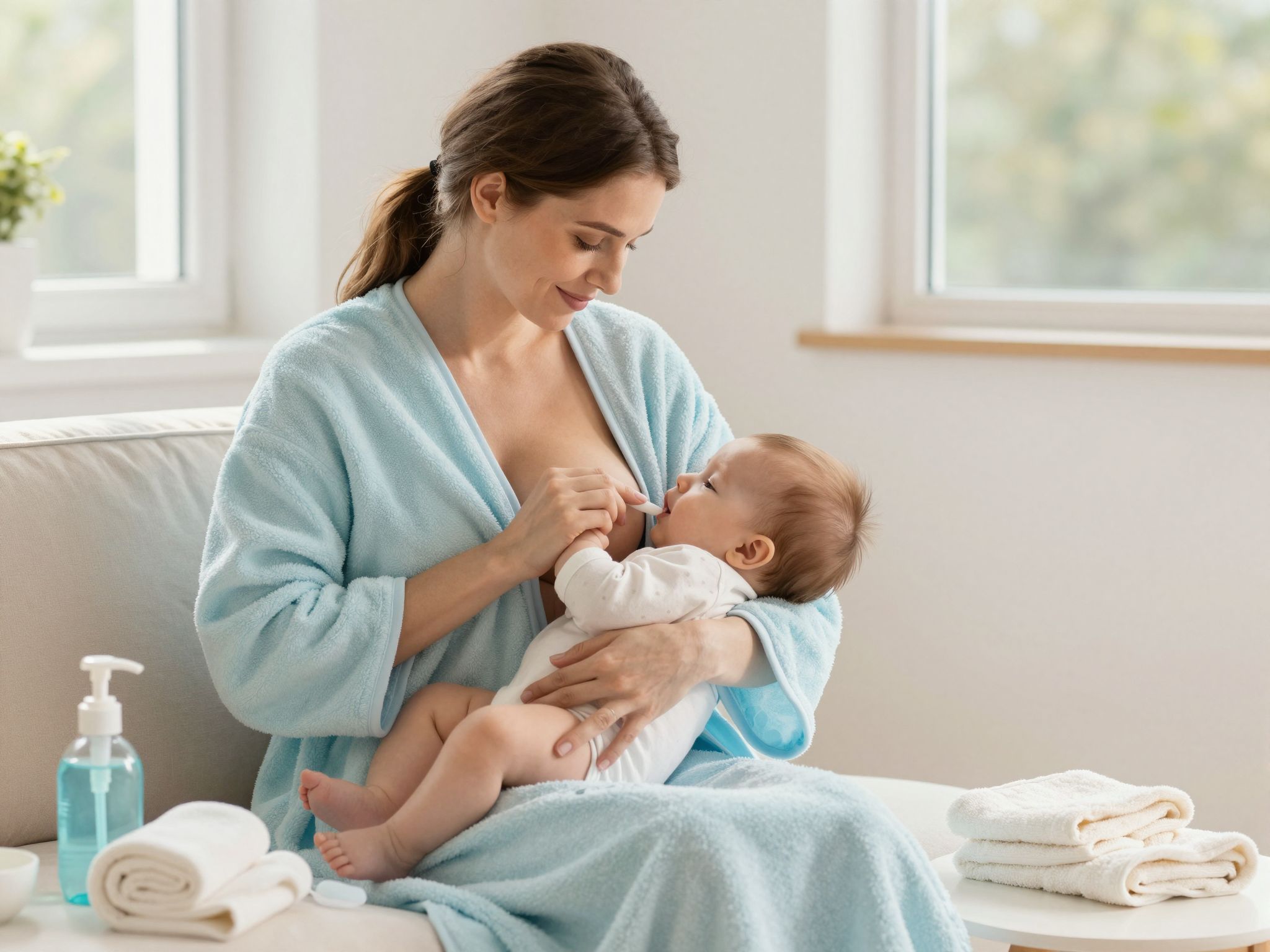 A szoptatás előtt mindig moss kezet a baktériumok elkerüléséért.