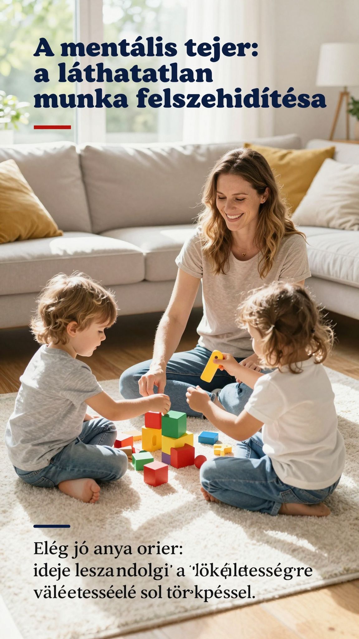 A mentális teher csökkentése javítja a családi harmóniát.
