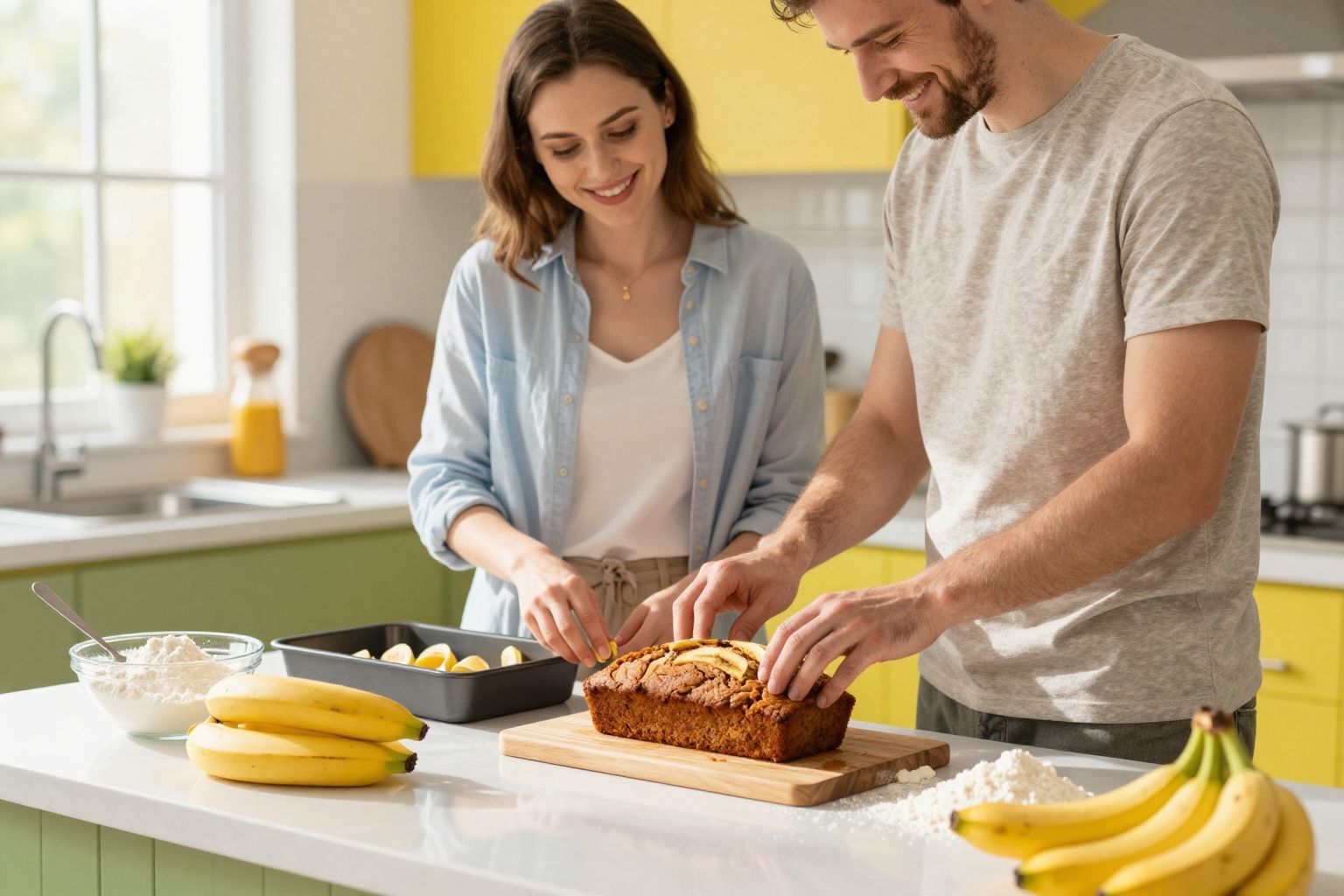 A pihentetés javítja a banánkenyér textúráját és ízét.