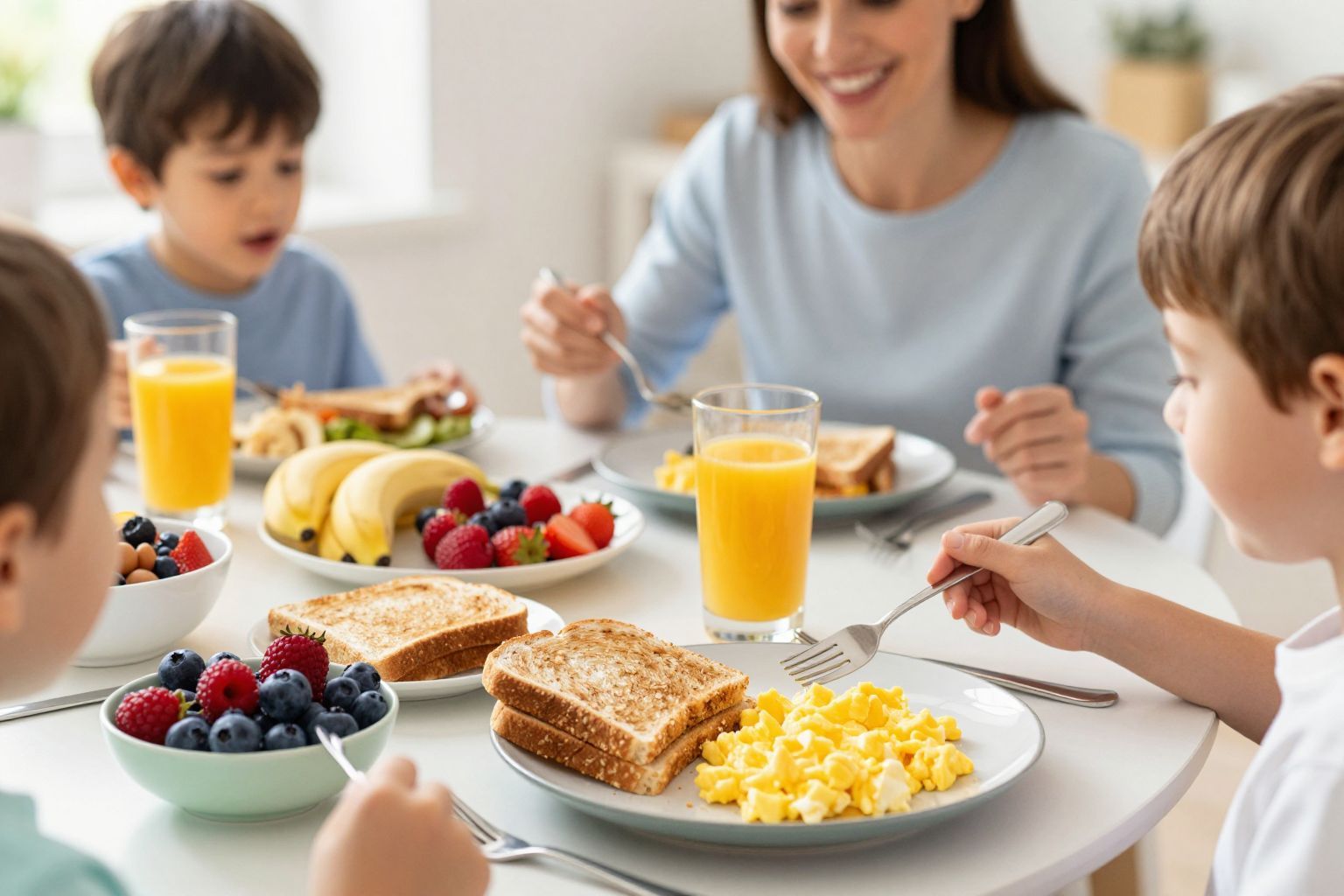 A reggeli segít stabilizálni a vércukorszintet gyermekeknél.