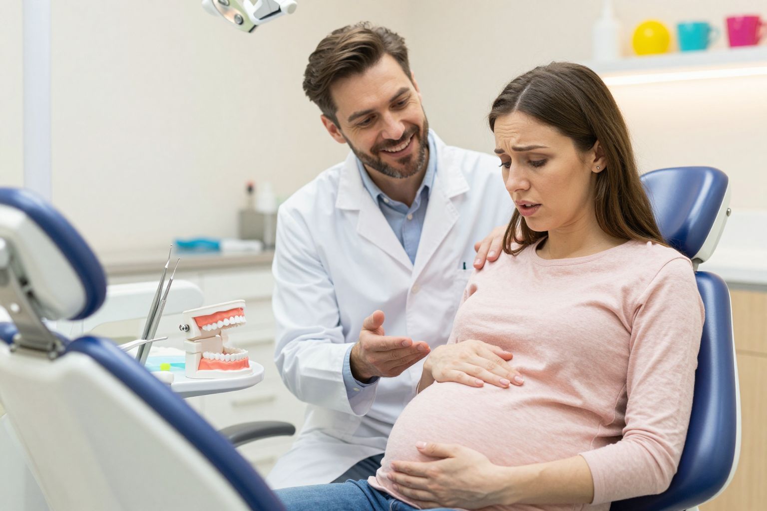 A terhesség alatt a hormonváltozások befolyásolják az íny egészségét.