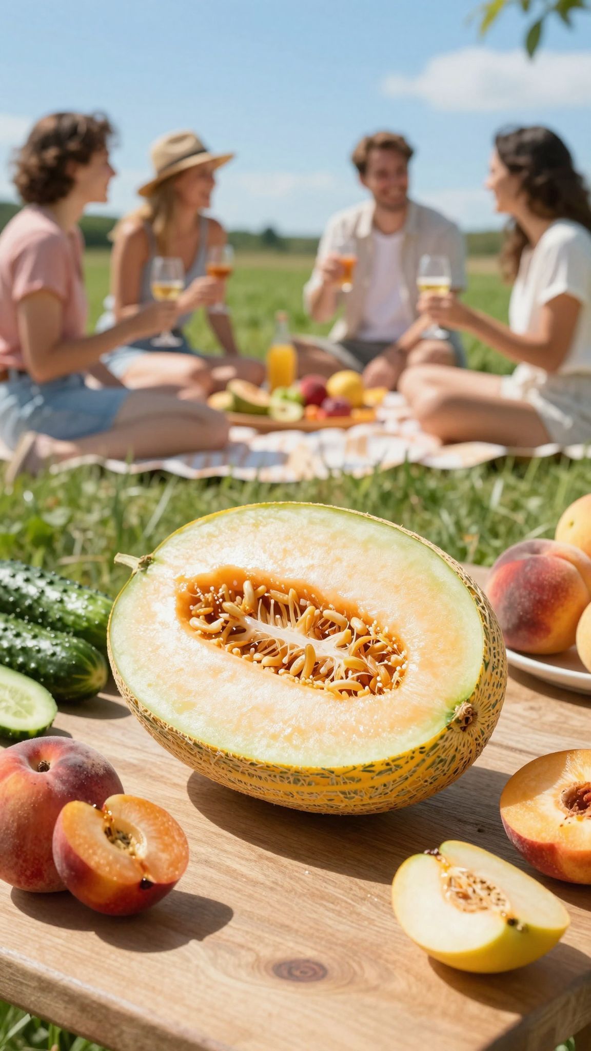 A sárgadinnye hidratál és természetes cukrot biztosít.