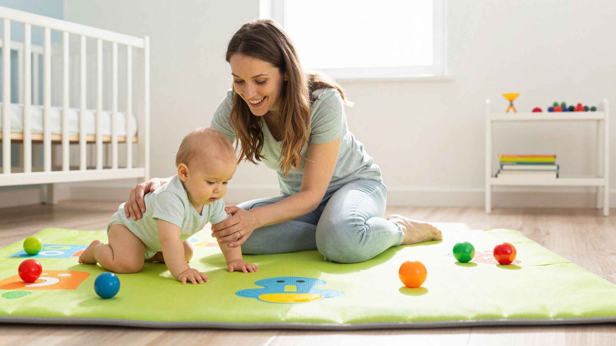 A túlzott segítség gátolhatja a baba önálló fejlődését.