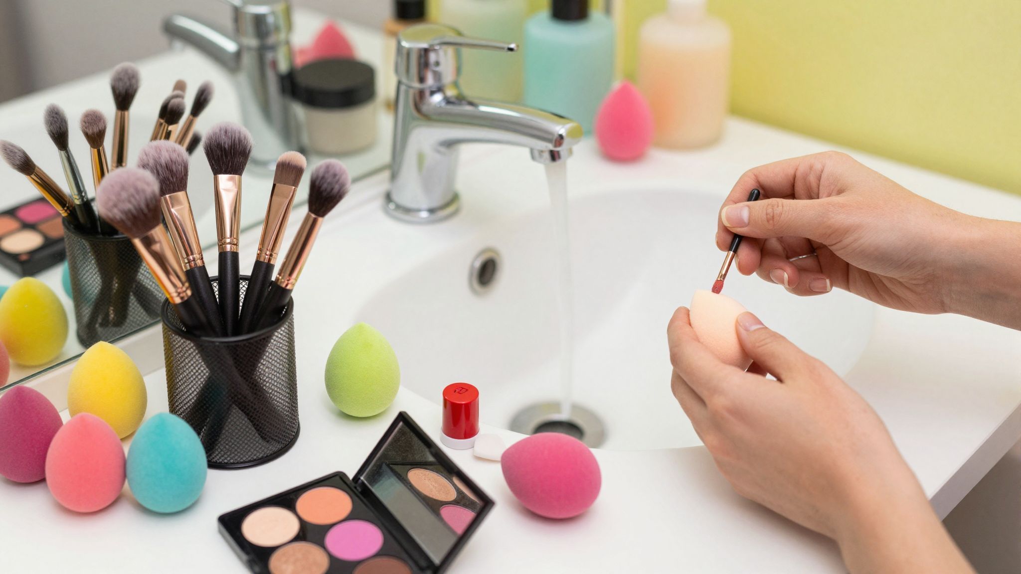 A sminkszivacsok nedves környezetük miatt penészesedhetnek.