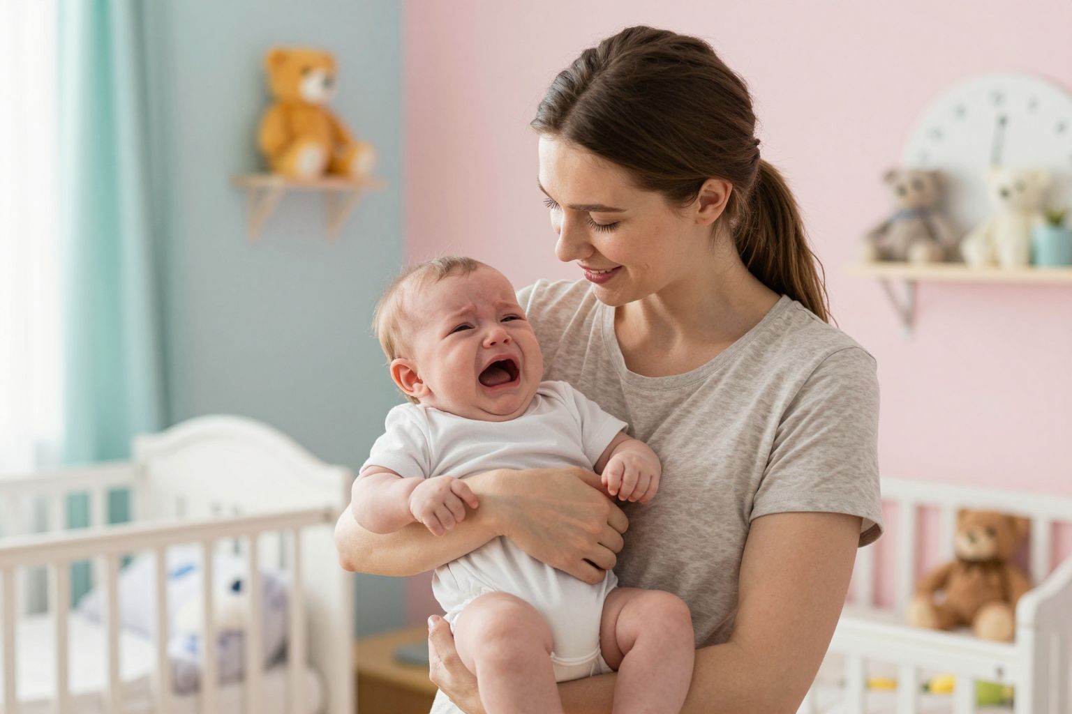 A szülői közelség nyugtatja a síró csecsemőket.