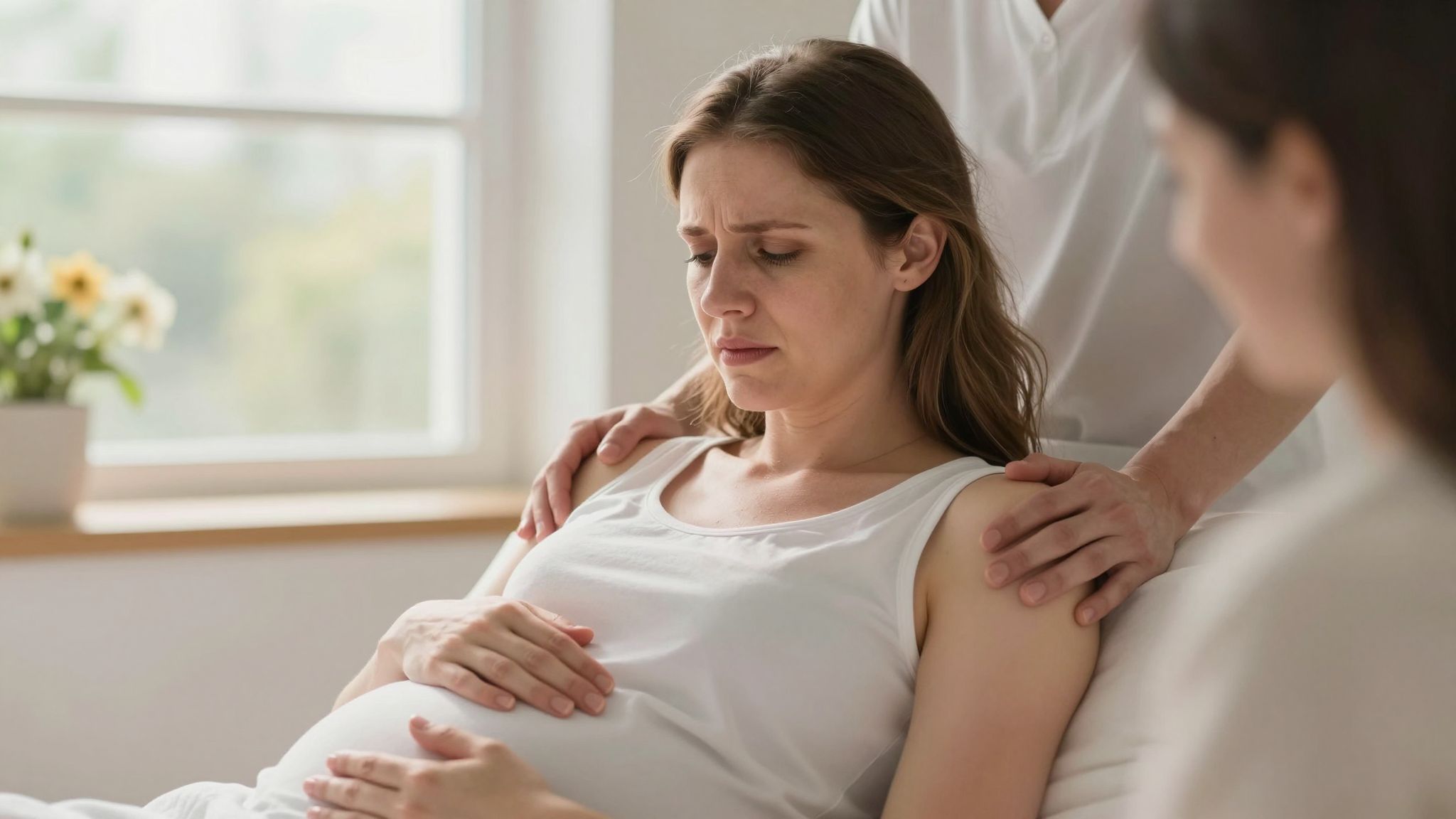 A szülési fájdalom jelezheti a komplikációkat, szükséges a segítség.