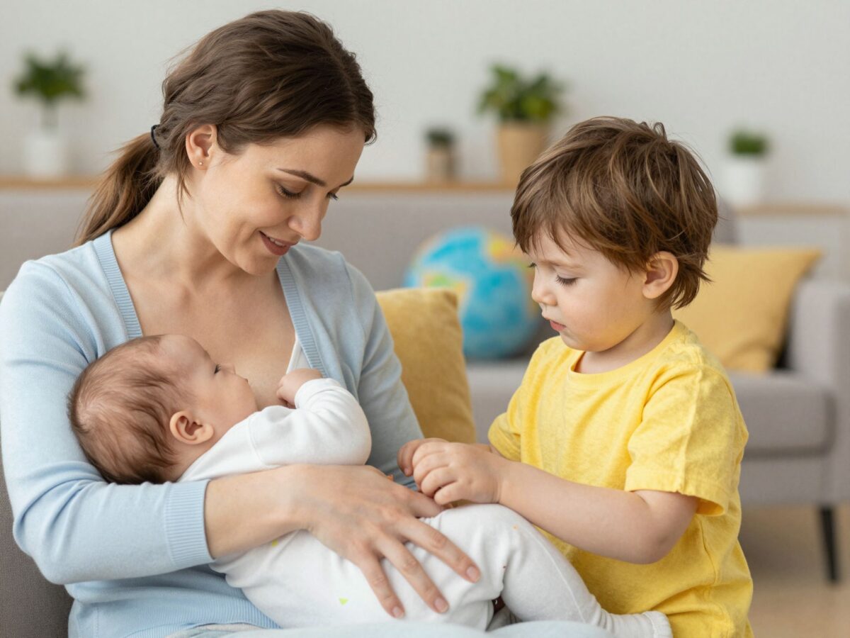 Amikor a nagy is szopizna: praktikus trükkök a totyogó melletti szoptatás kezelésére