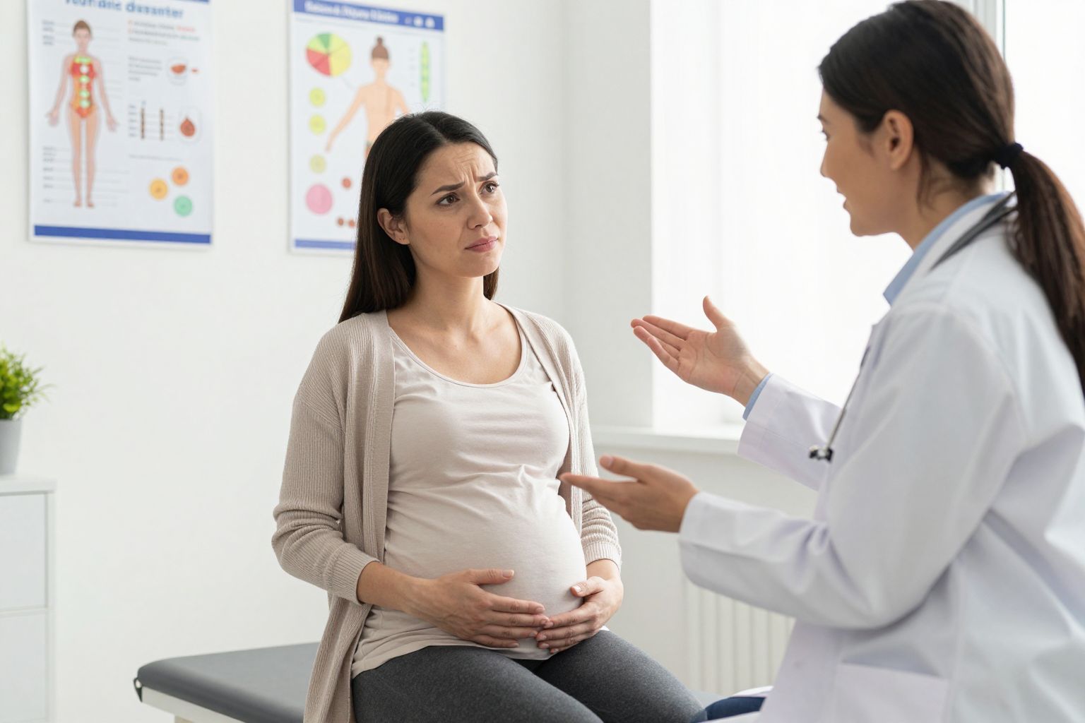 Terhesség alatt az orvoshoz fordulás mindig indokolt lehet.