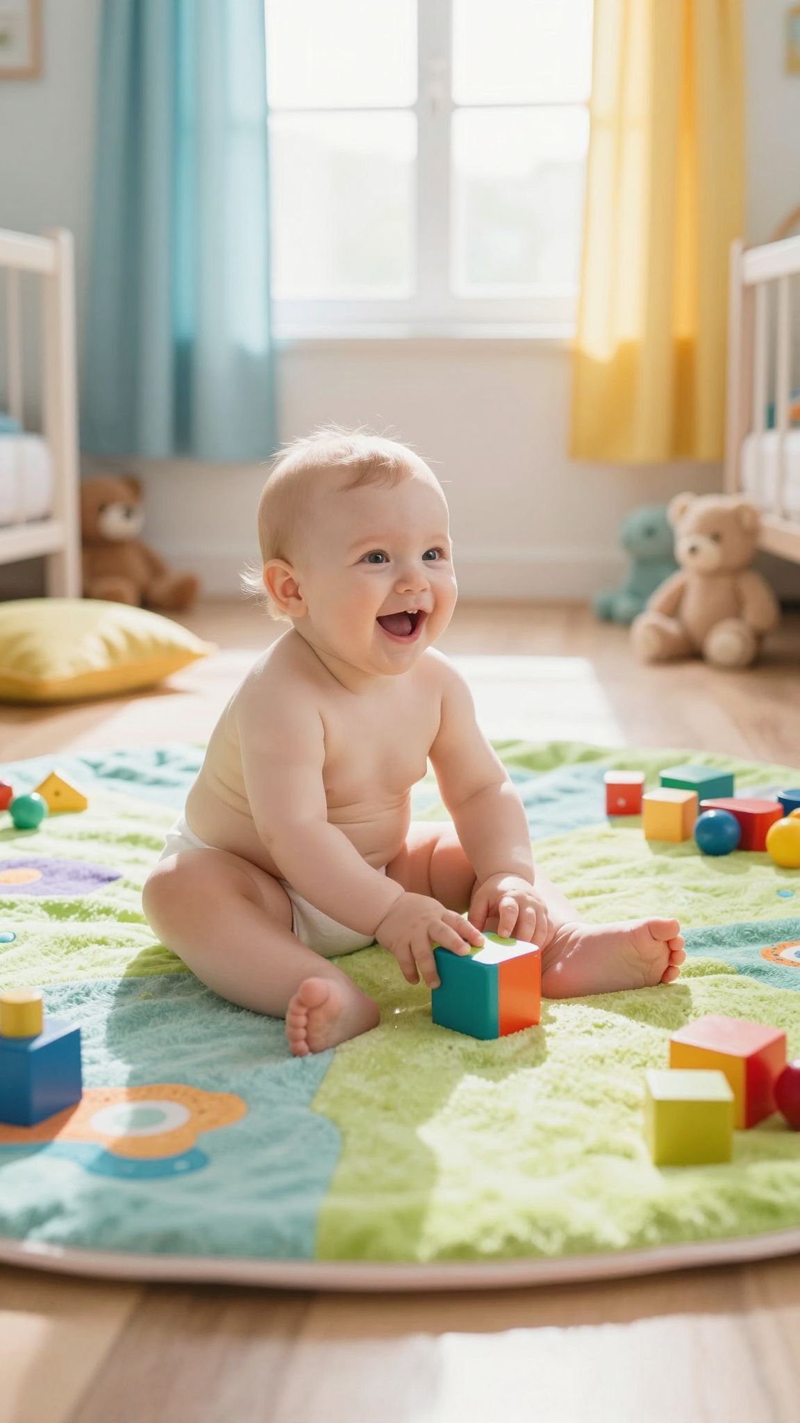 Az evés és az ülés támogatja a baba fejlődését.