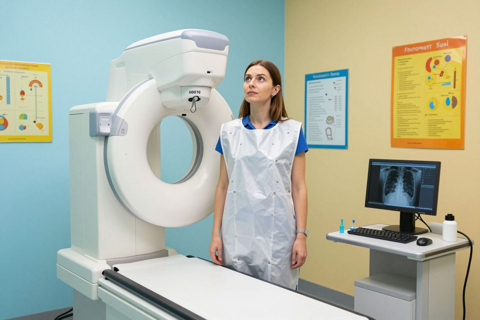 Az ólomkötény véd a röntgensugarak káros hatásaitól.