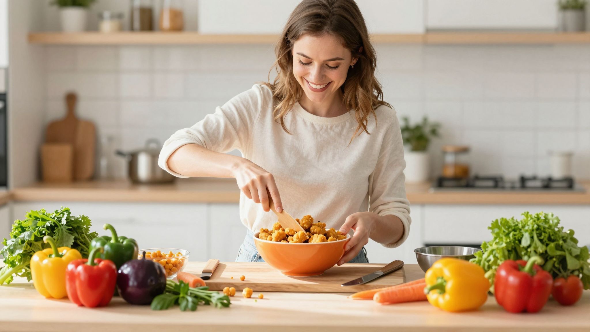 Csicseriborsóval egészséges alternatívát kínálunk a falatkákhoz.