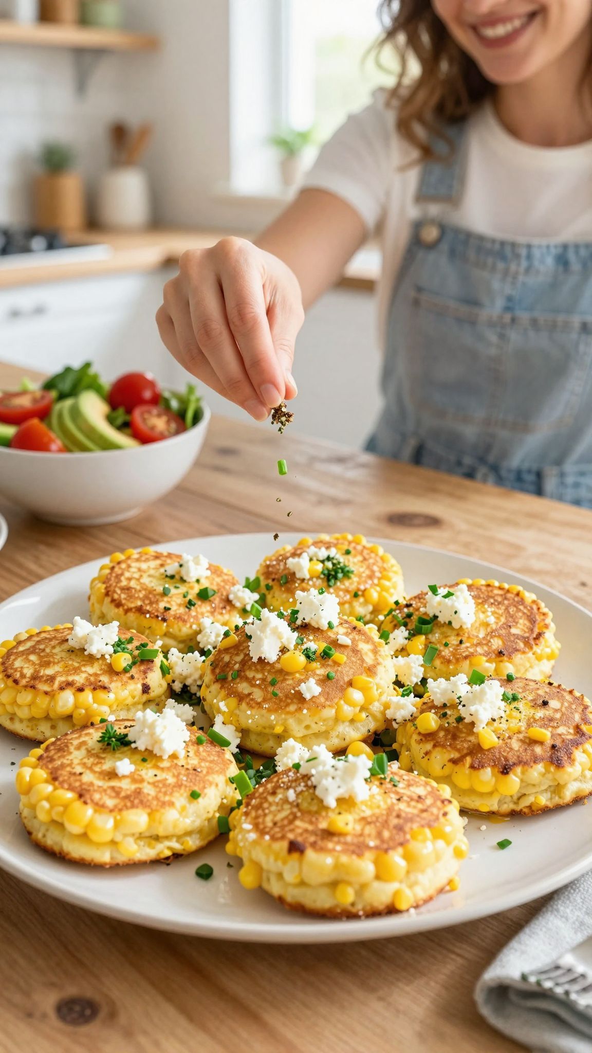 A kukoricás-fetás palacsinta gazdag fehérjében és rostban.