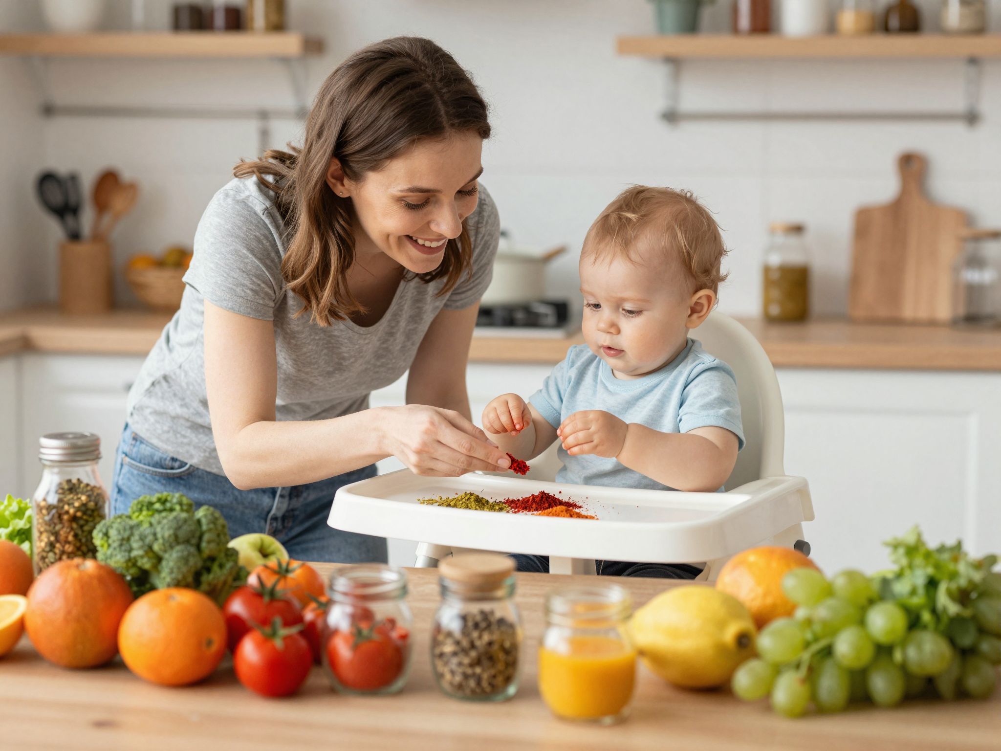 A fűszerek fokozatos bevezetése segíti a baba ízérzékét.
