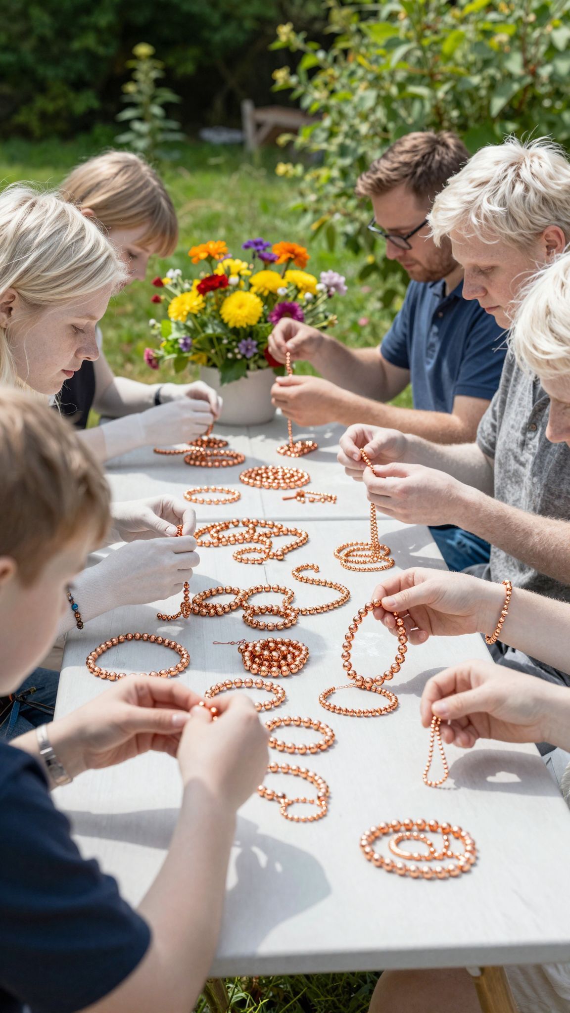 A rézgyöngy segít a stresszcsökkentésben és a relaxációban.