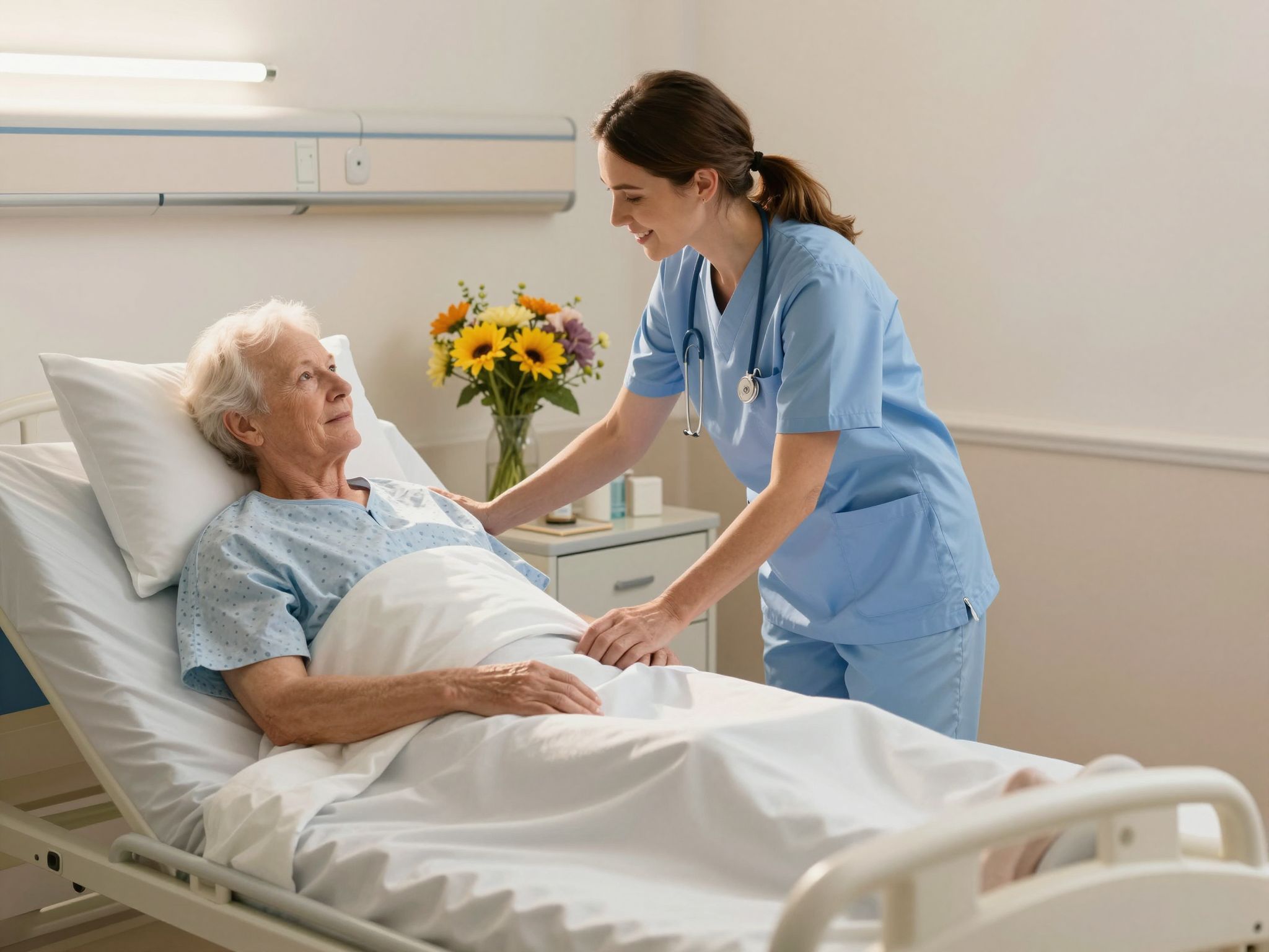 A tartós fekvőbetegek az izoláció miatt gyakran depressziósak.