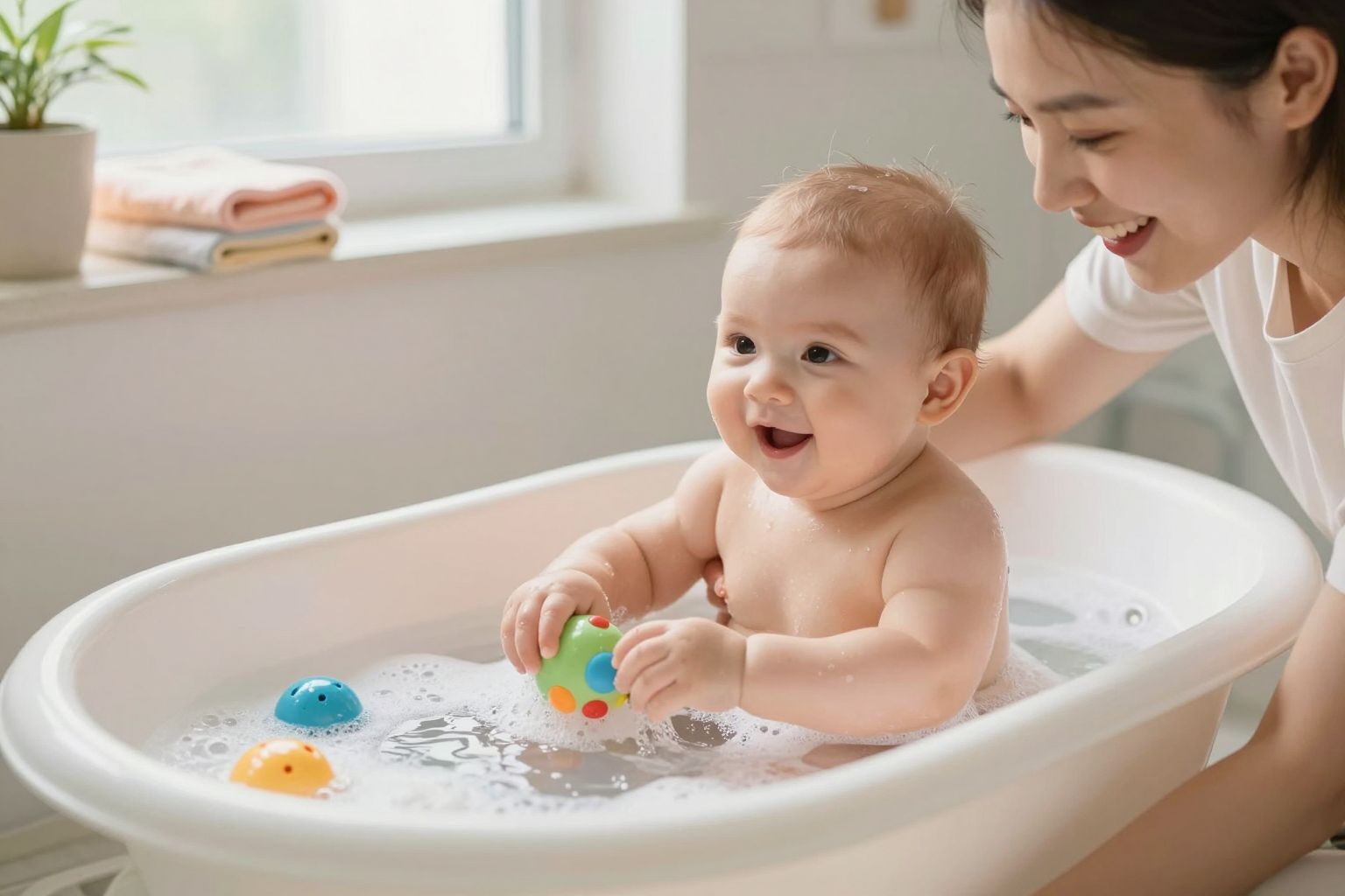 A túl gyakori fürdetés bőrproblémákat okozhat a babáknál.