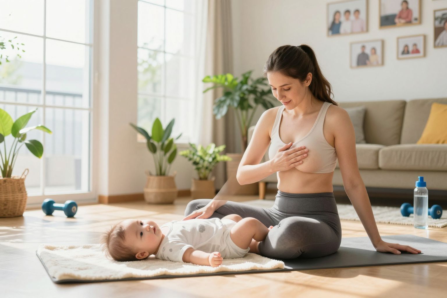 Szoptatás alatt a légzés és pihenés kulcsszerepet játszik.