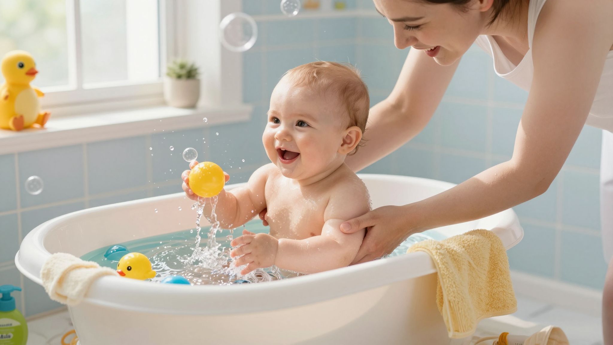 A túl gyakori fürdetés bőrszárazságot okozhat babáknál.