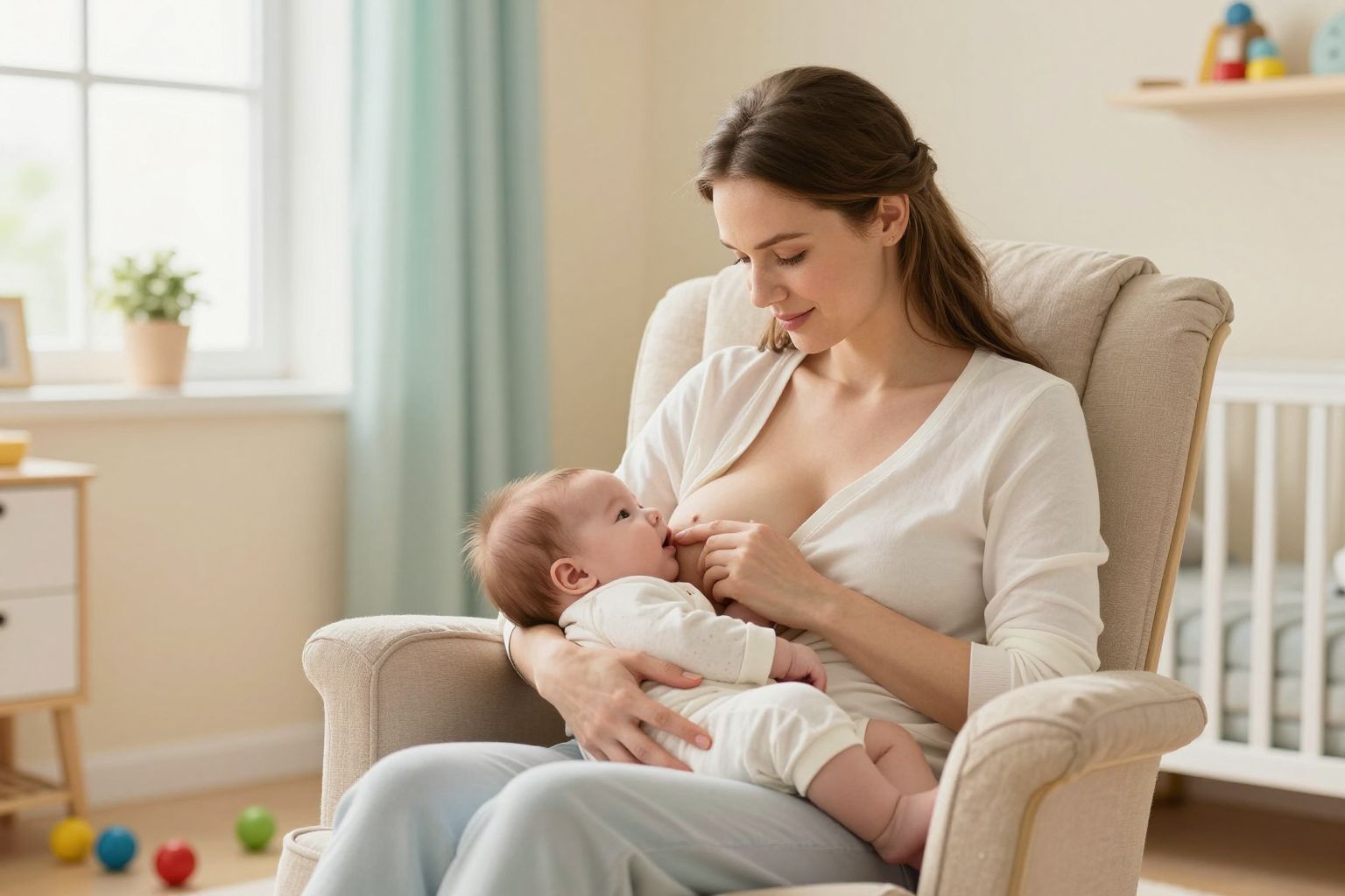 A helyes szoptatási technika csökkentheti a fájdalmat.