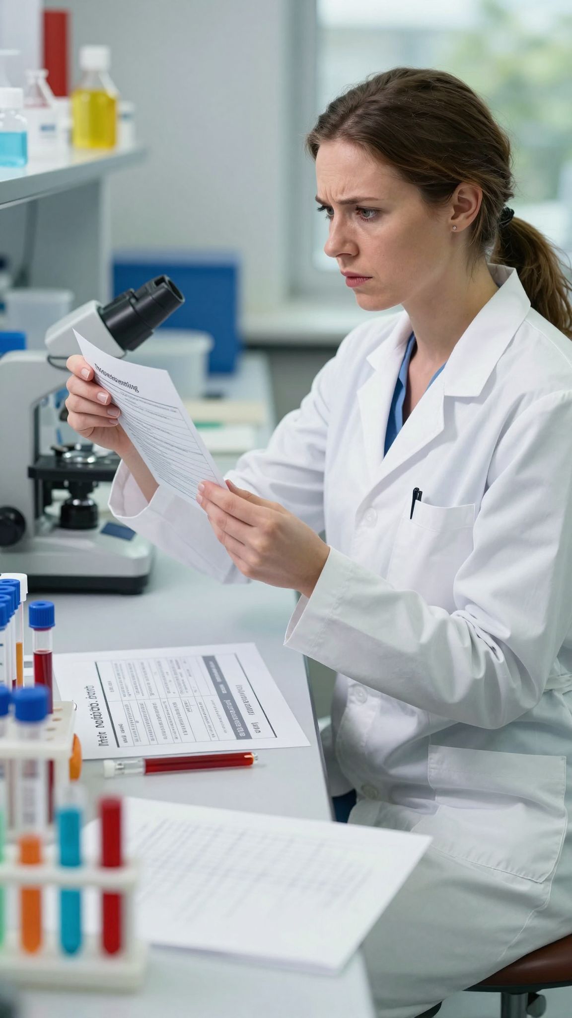 A laborleletek csökkent hemoglobinszintje vashiányra utalhat.