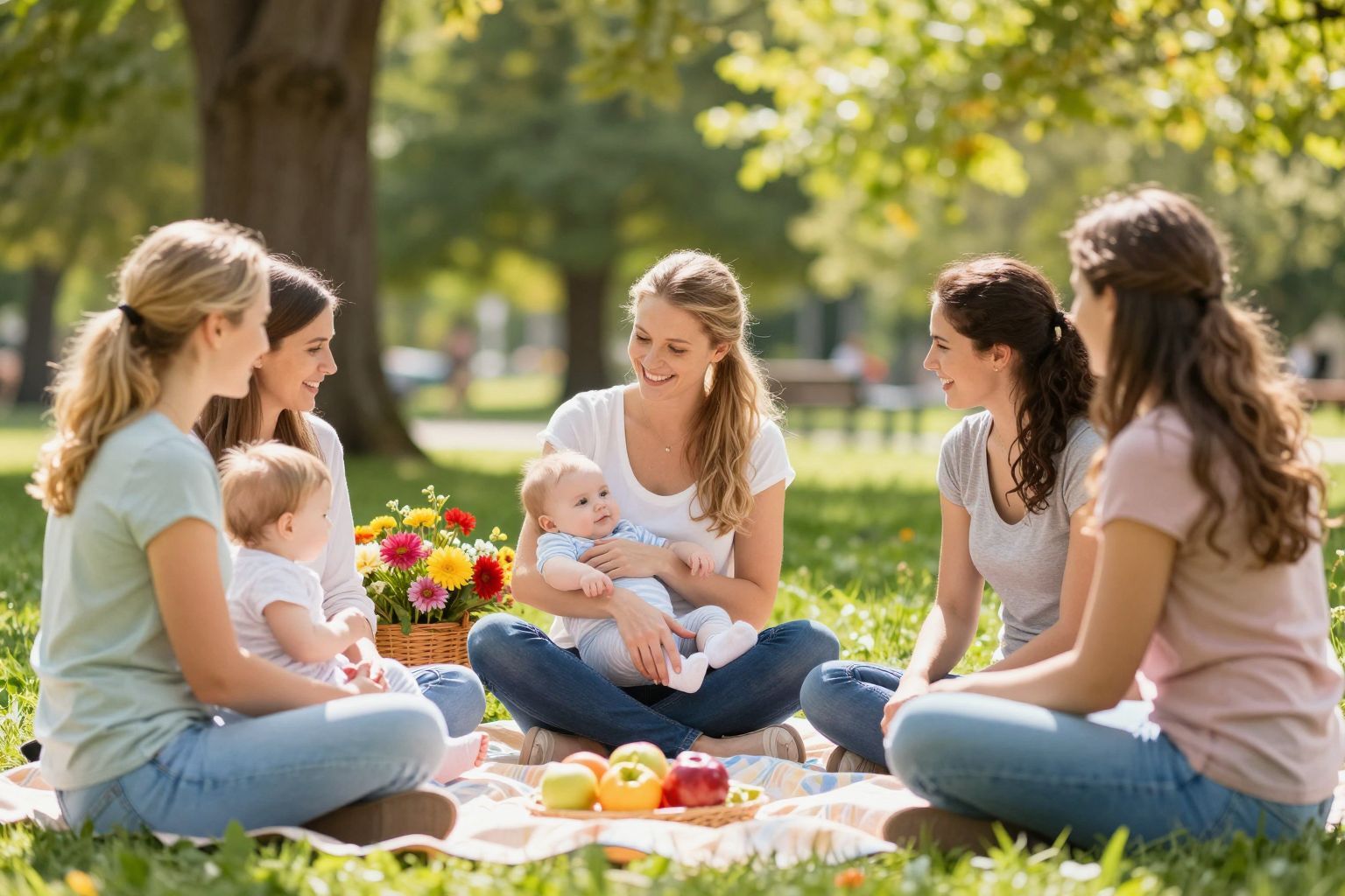 Környezetként támogathatjuk a kismamákat közösségi programokkal.