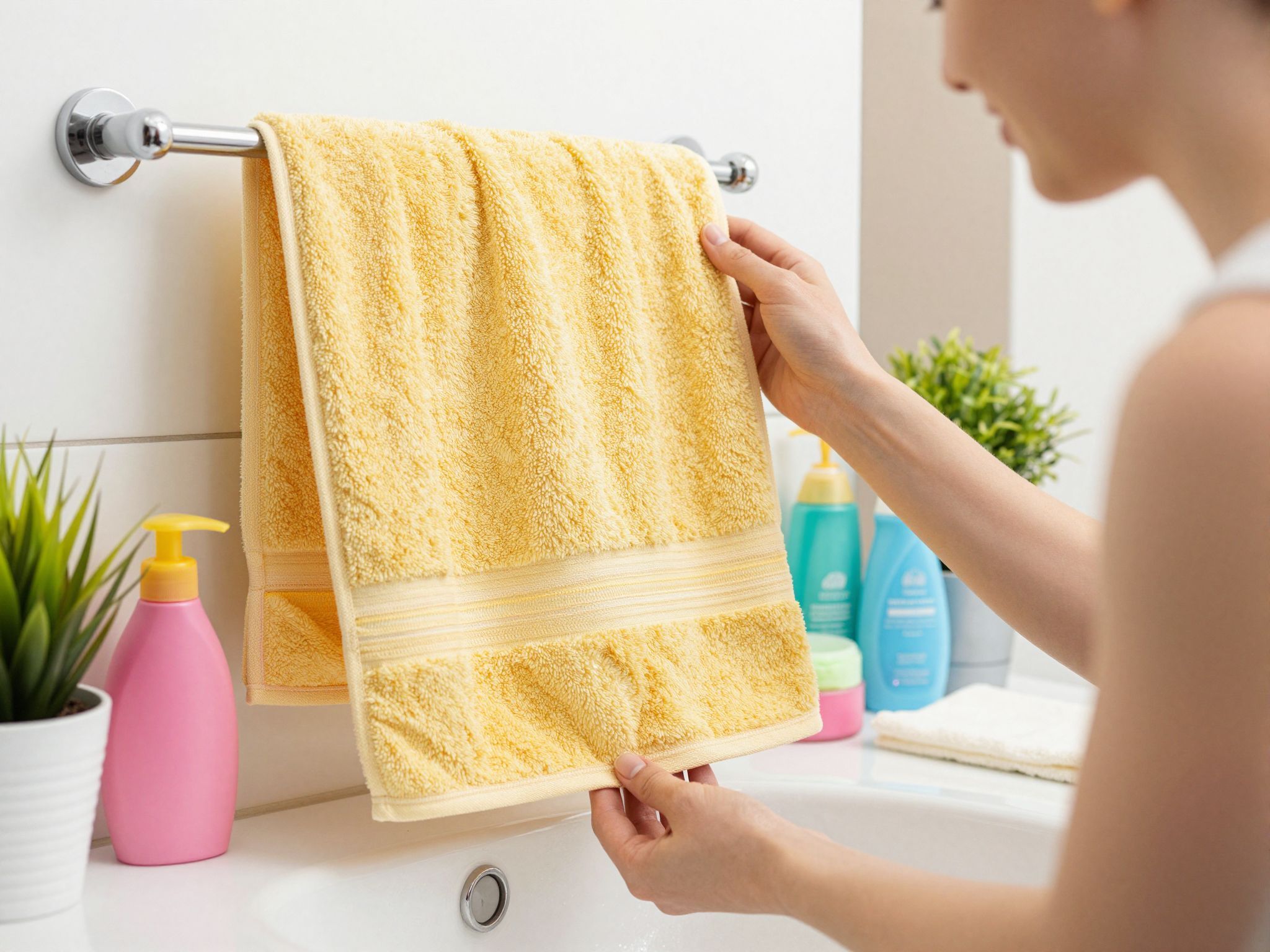 A megfelelő hőmérséklet megőrzi a törölközők minőségét.