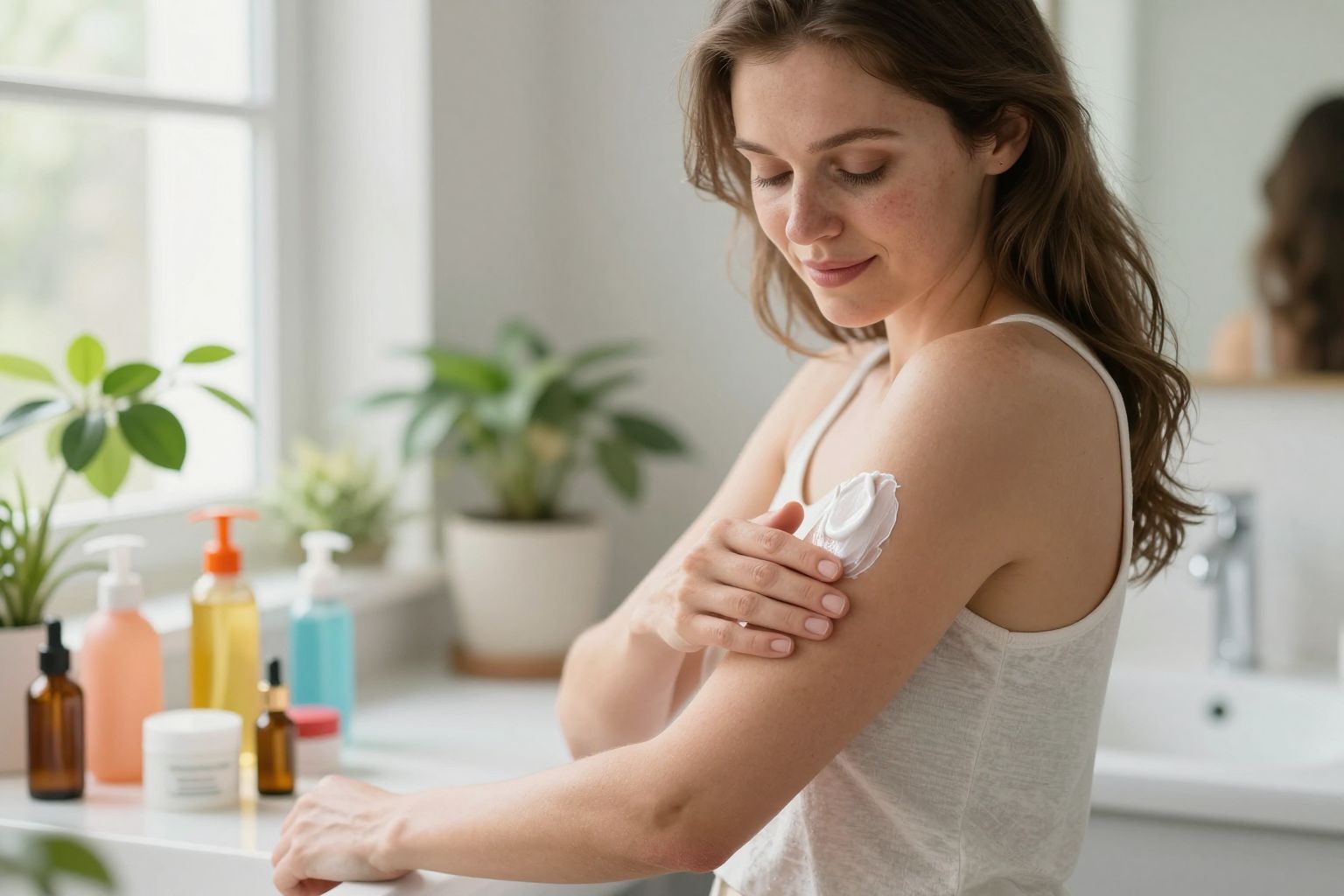 Az ekcéma után a hidratálás kulcsfontosságú a bőrnek.