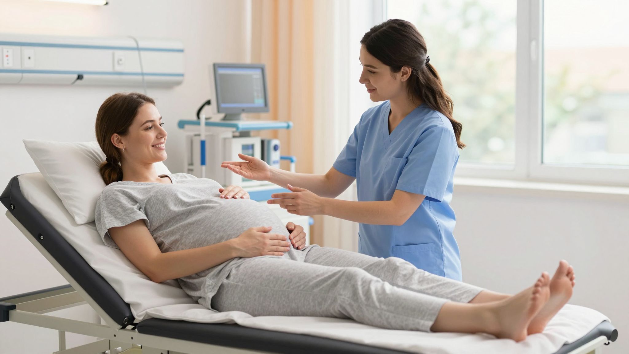 A befordulás segíti a szülés folyamatát és a biztonságot.