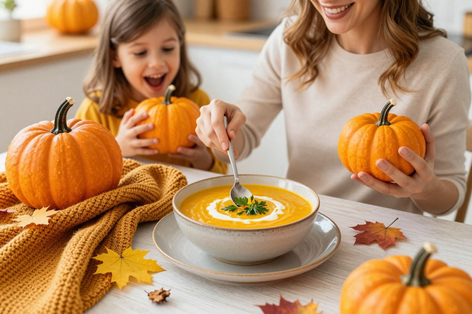 A sütőtök leves gazdag tápanyagokban és ízekben.