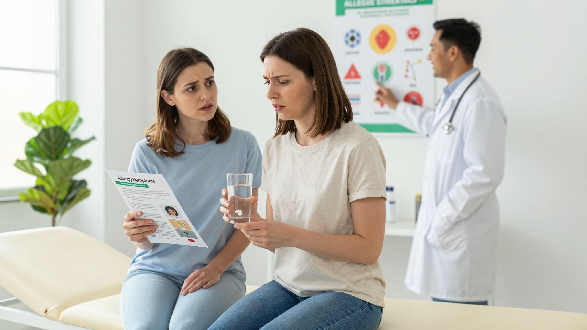 Az antihisztamin és kalcium nem kezelik az anafilaxiát.