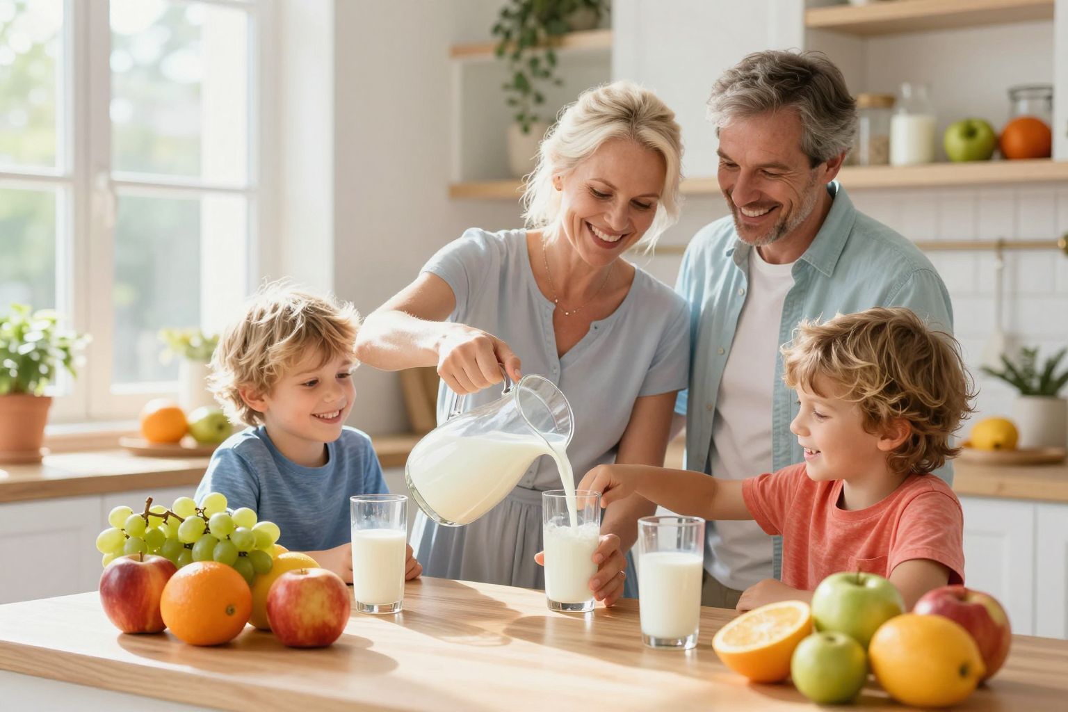 Az első korty tehéntej ajánlott 1 éves kor után.