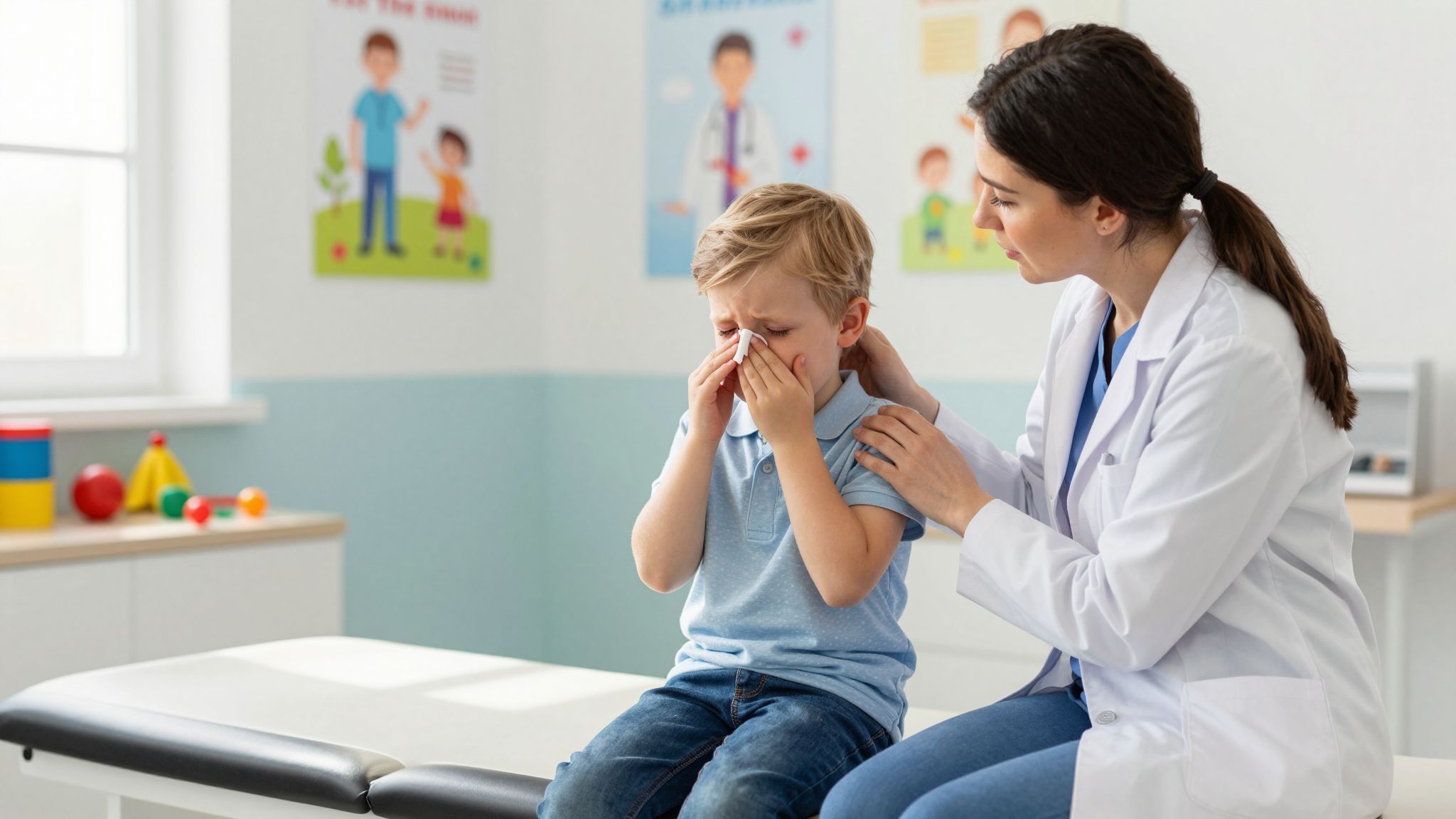 Ha a láz 38,5 °C felett tartósan fennáll.