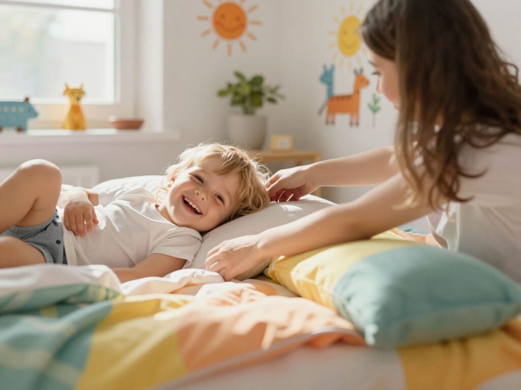 Reggeli rutin kialakítása: ébresztő mondókák, amiktől mosolyogva kel a gyerek