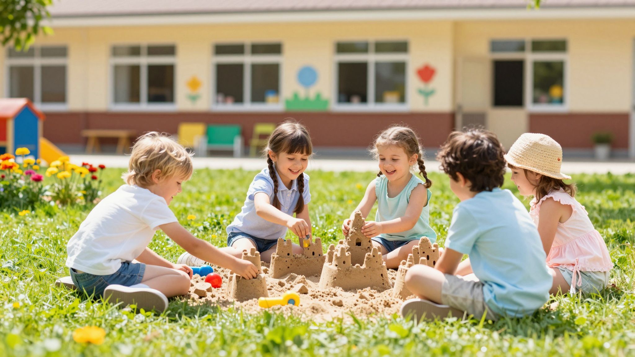 A csoportos tevékenységek erősítik a gyerekek közötti barátságokat.
