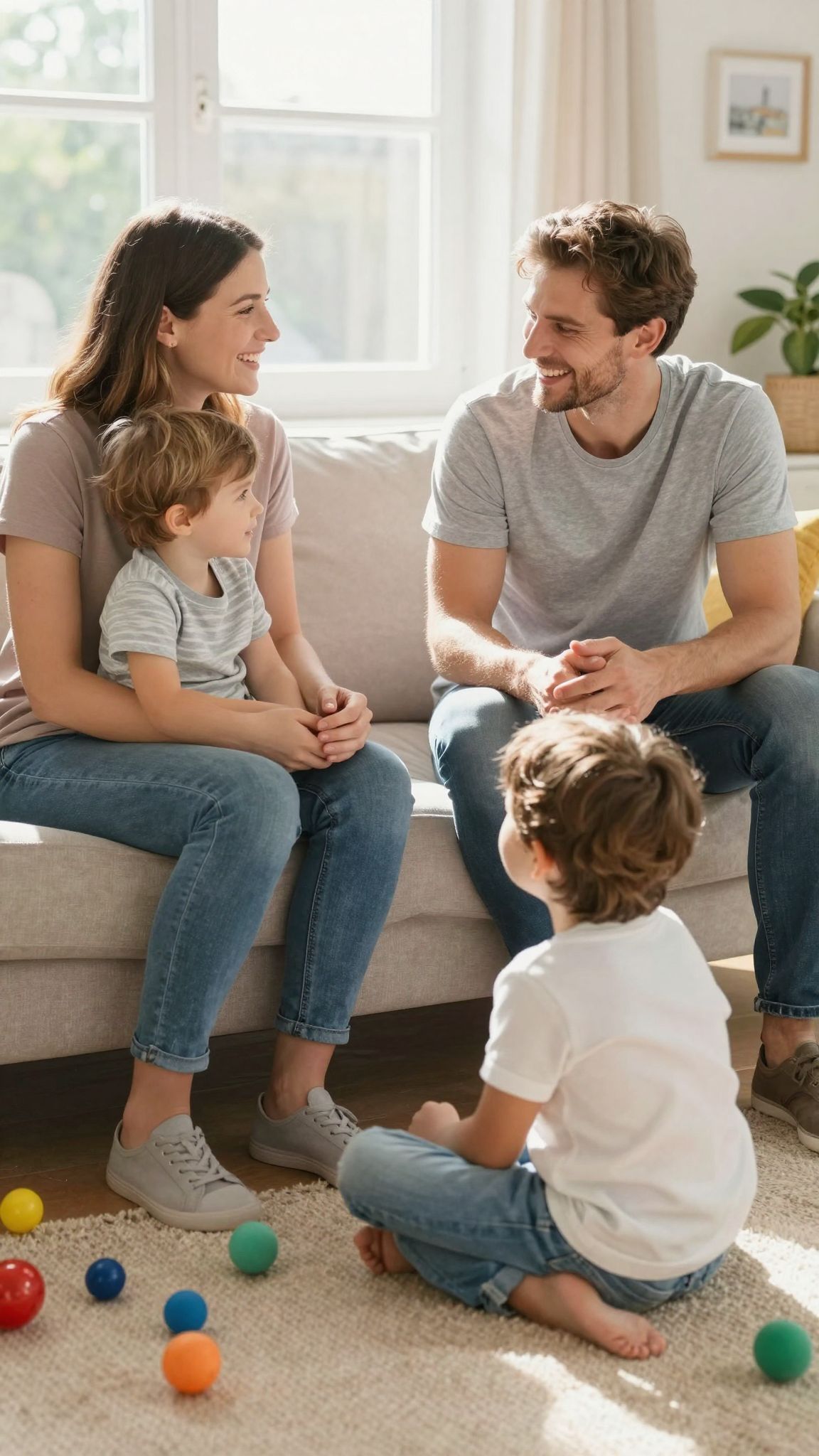 A gyerekek a szülők kommunikációját mintaként használják.