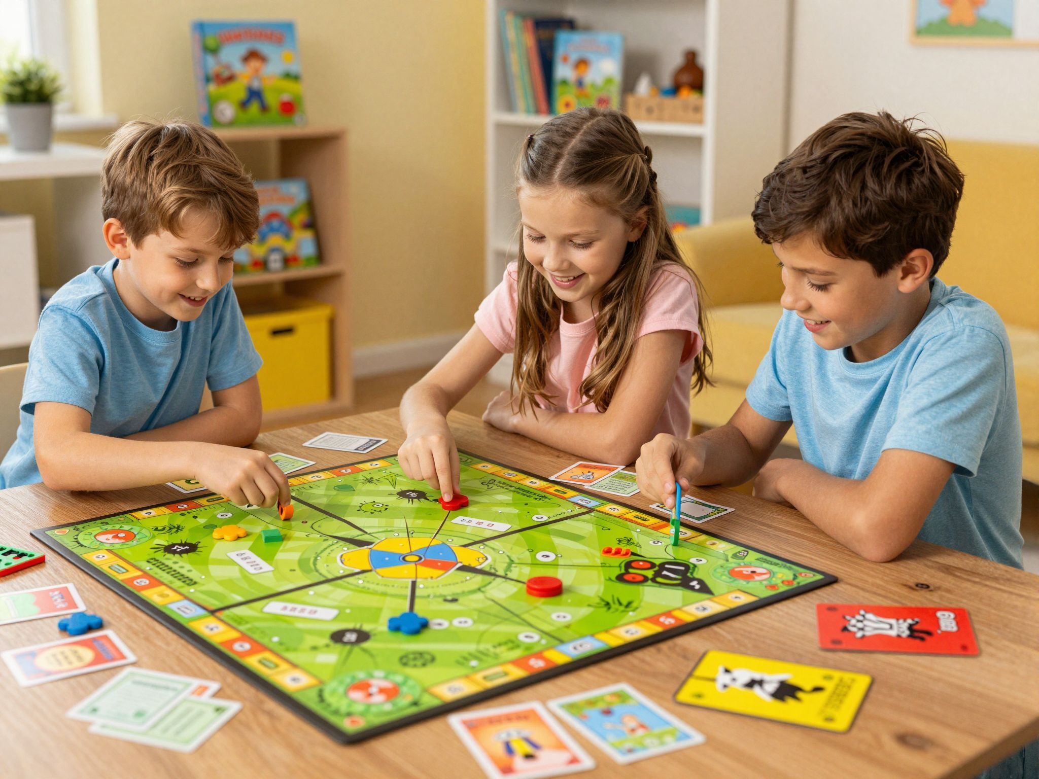 A társasjátékok erősítik a baráti kapcsolatokat és együttműködést.