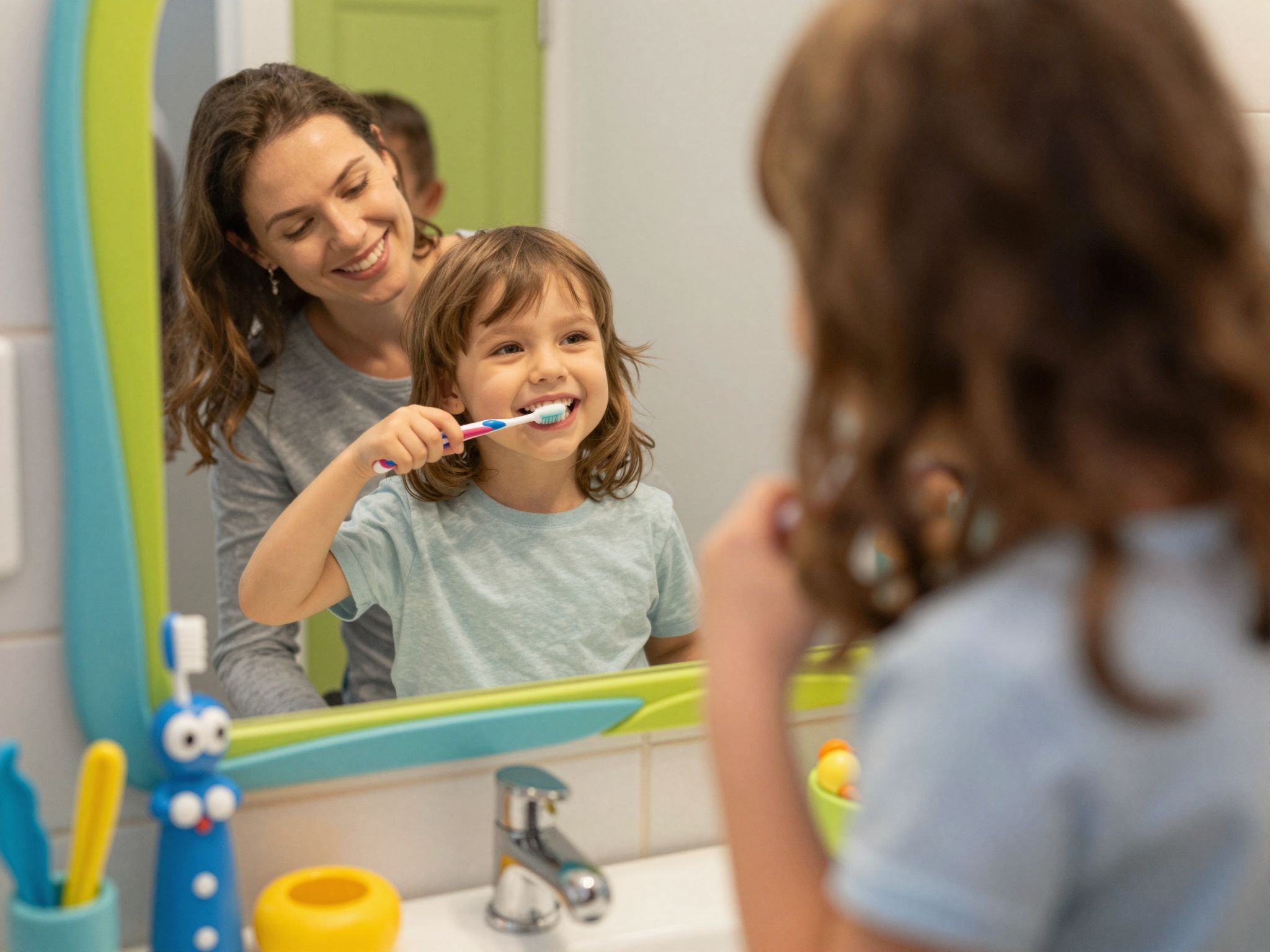 Használj színes fogkefét a gyerekek motiválásához!