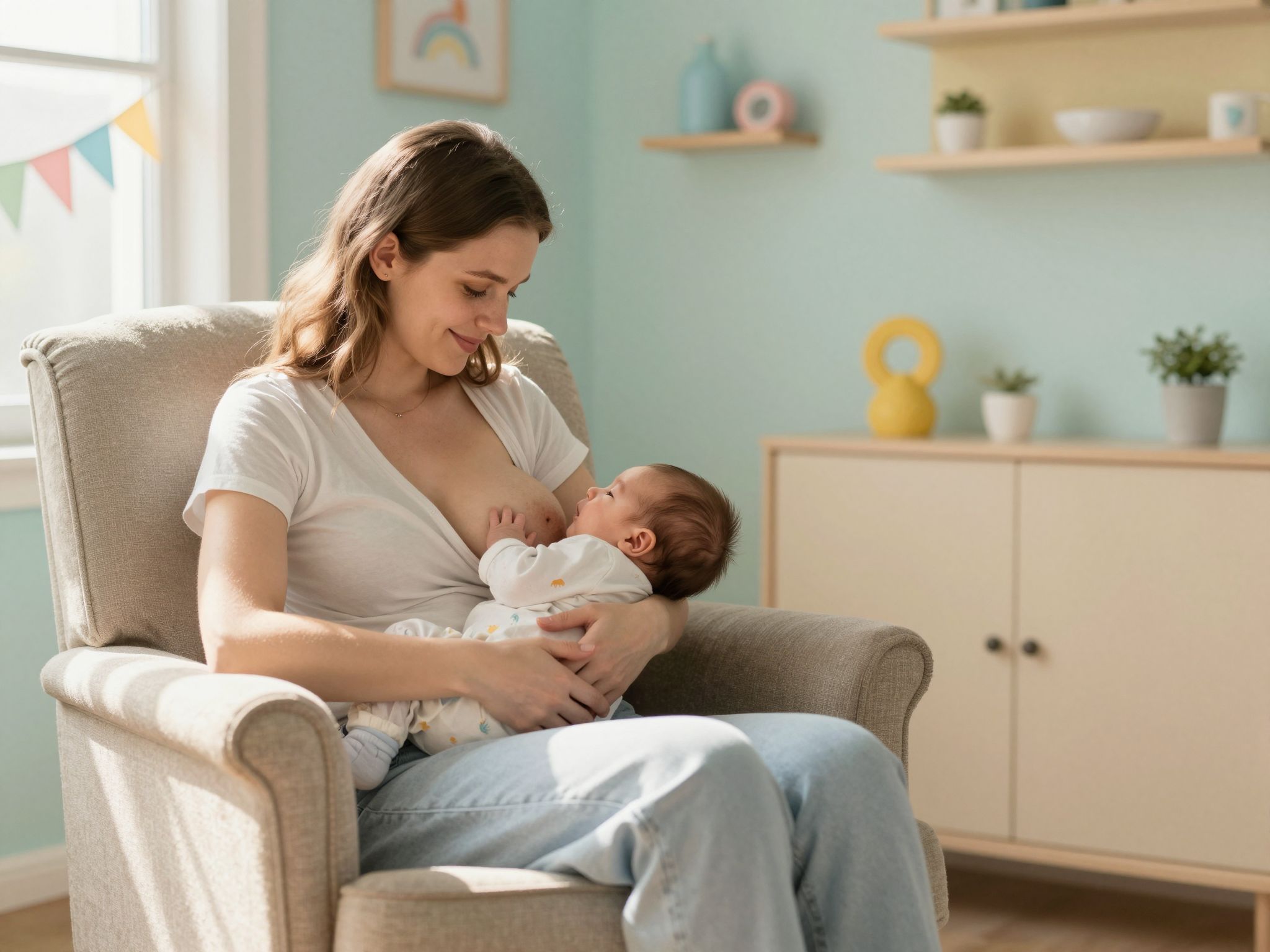 A szoptatás elősegíti a császárral született babák gyógyulását.