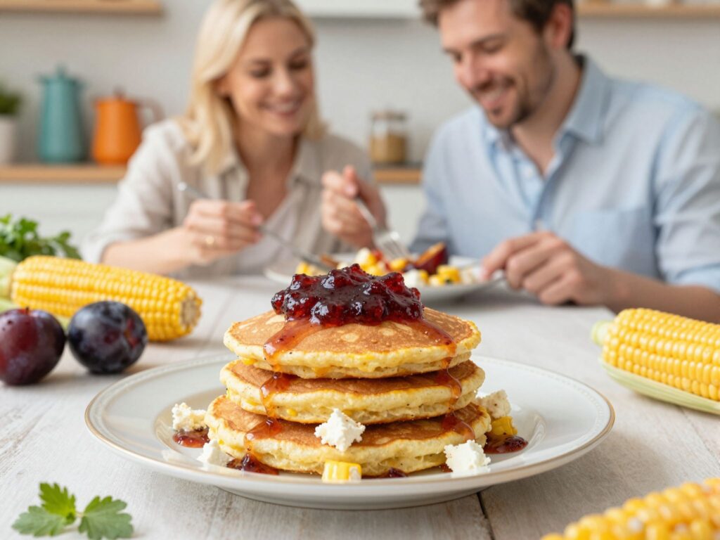 Unod a lekvárosat? Próbáld ki ezt a villámgyors kukoricás-fetás palacsintát!