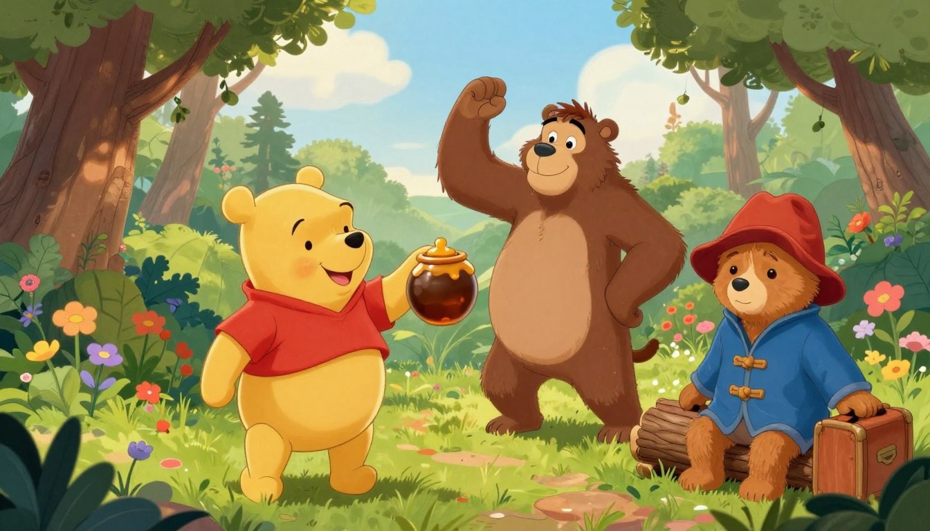 híres medvék rajzfilmekből