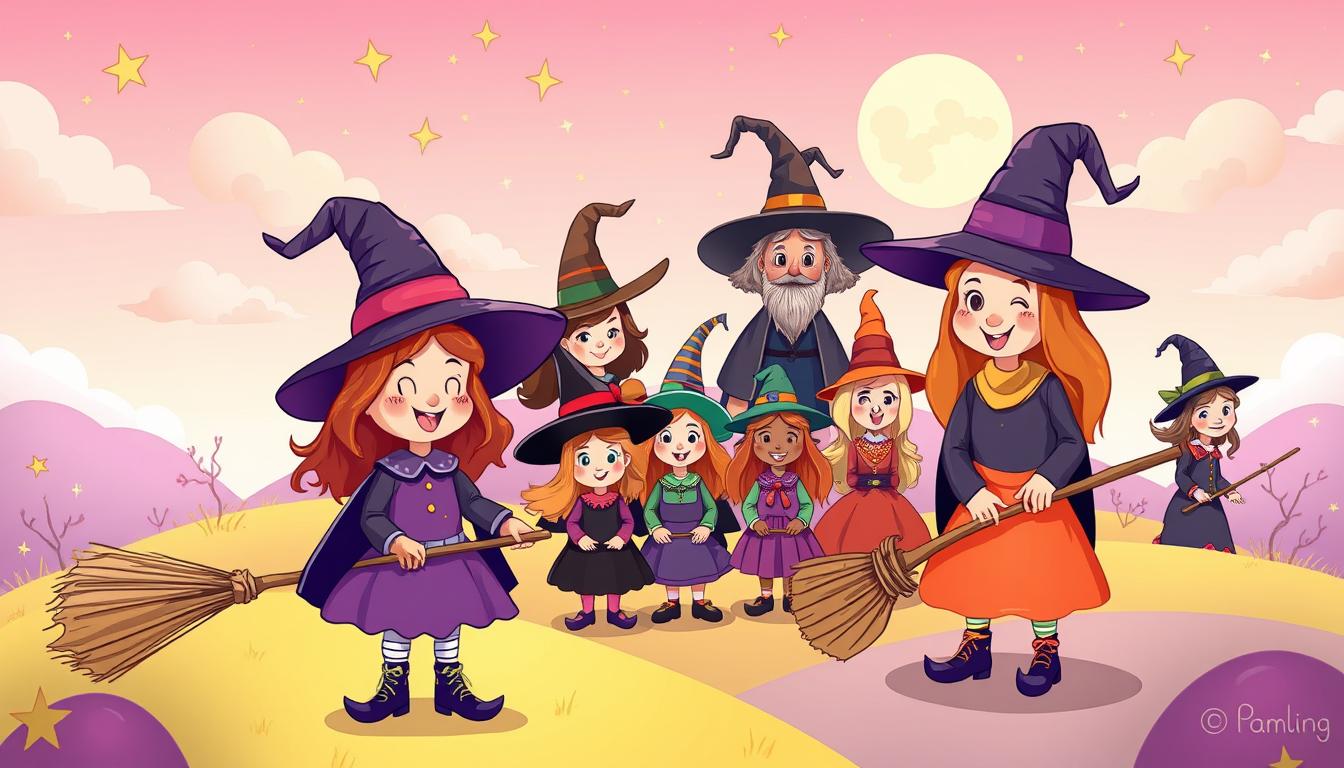 különböző boszorkány rajzstílusok