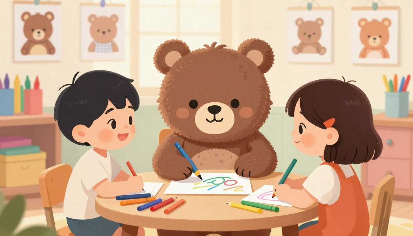 medve rajzolás gyerekeknek