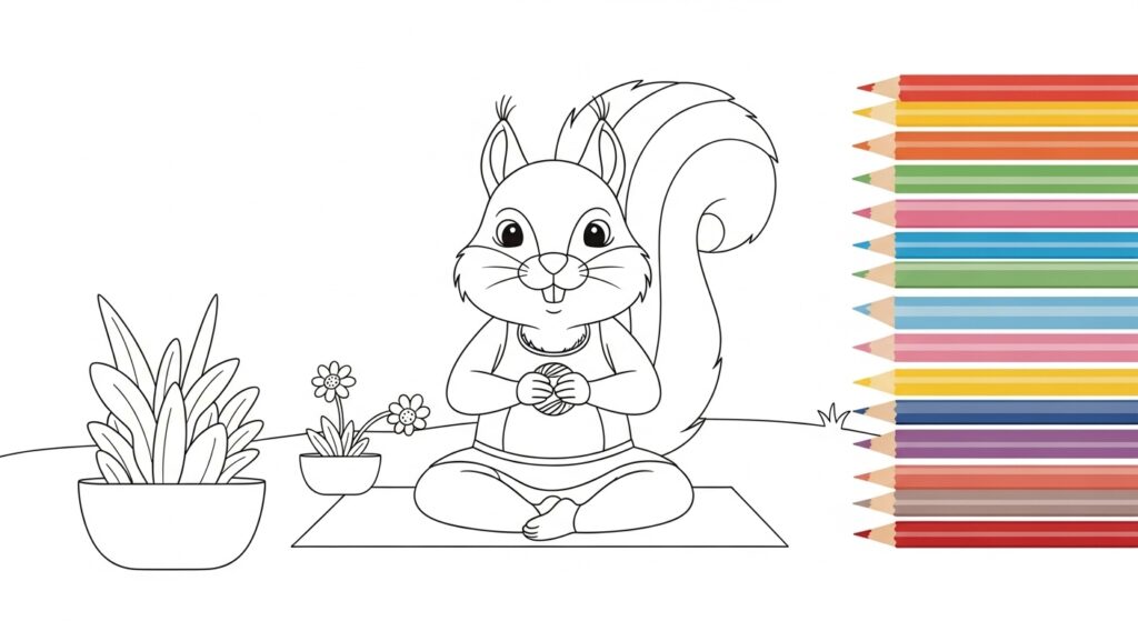 Legjobb mókusos színezők gyerekeknek