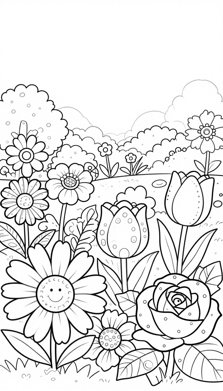 virágos kifestő könyv