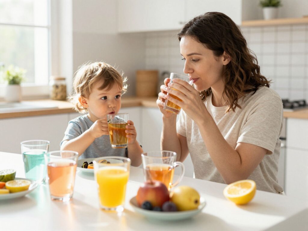 A csecsemők és kisgyerekek folyadékpótlása: víz, tea vagy gyümölcslé?