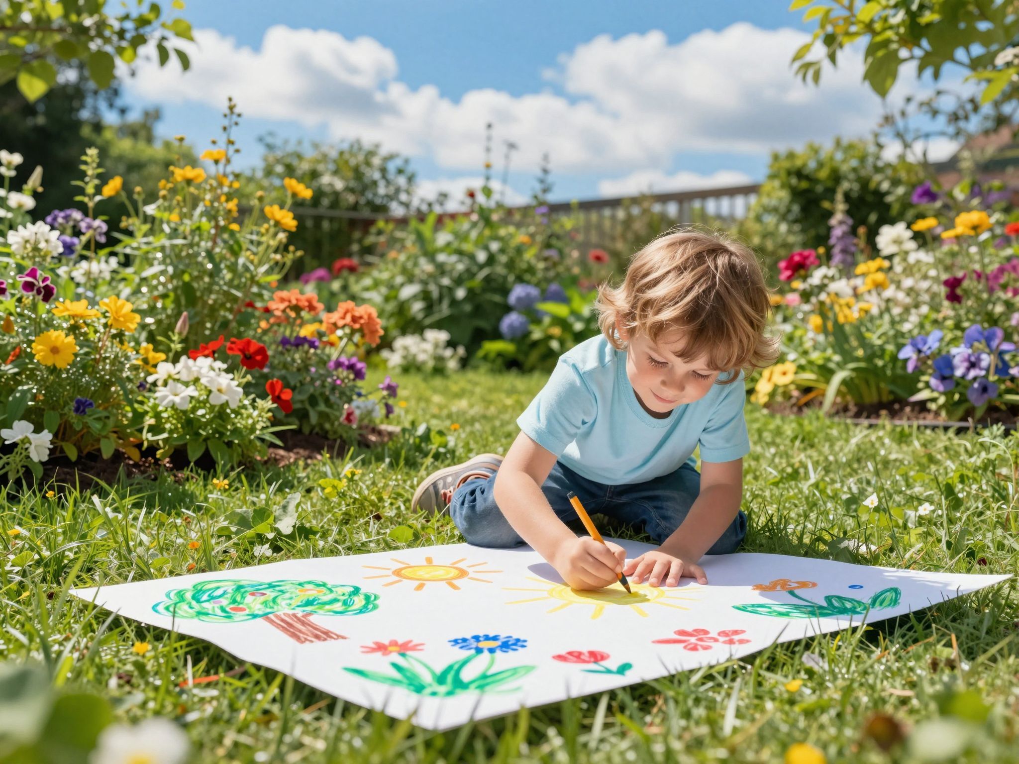 A fa a gyermeki kreativitás és növekedés jelképévé válik.
