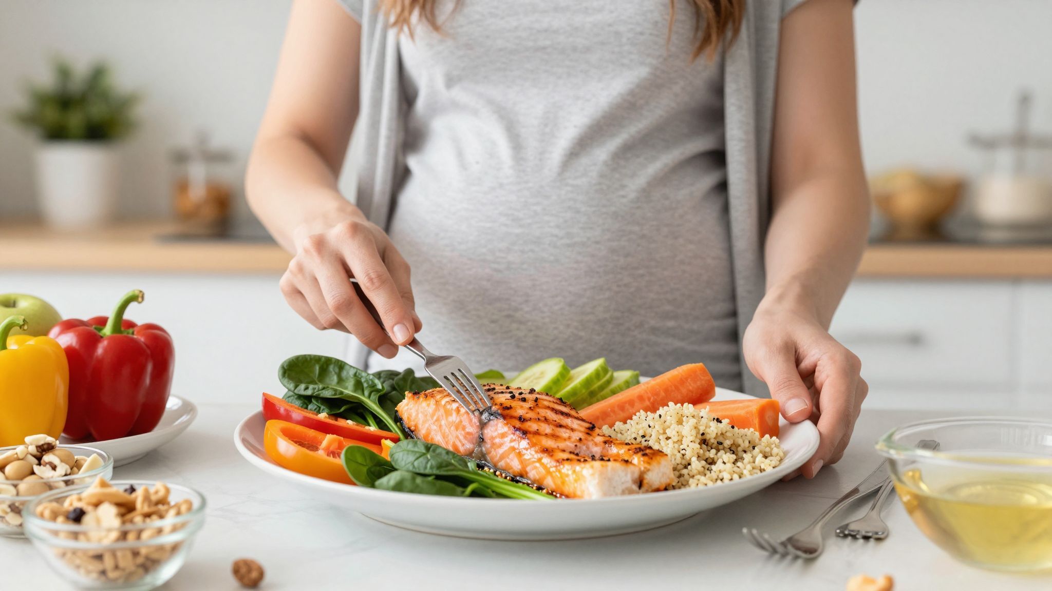 A fehérjék és zsírsavak támogatják a magzat fejlődését.