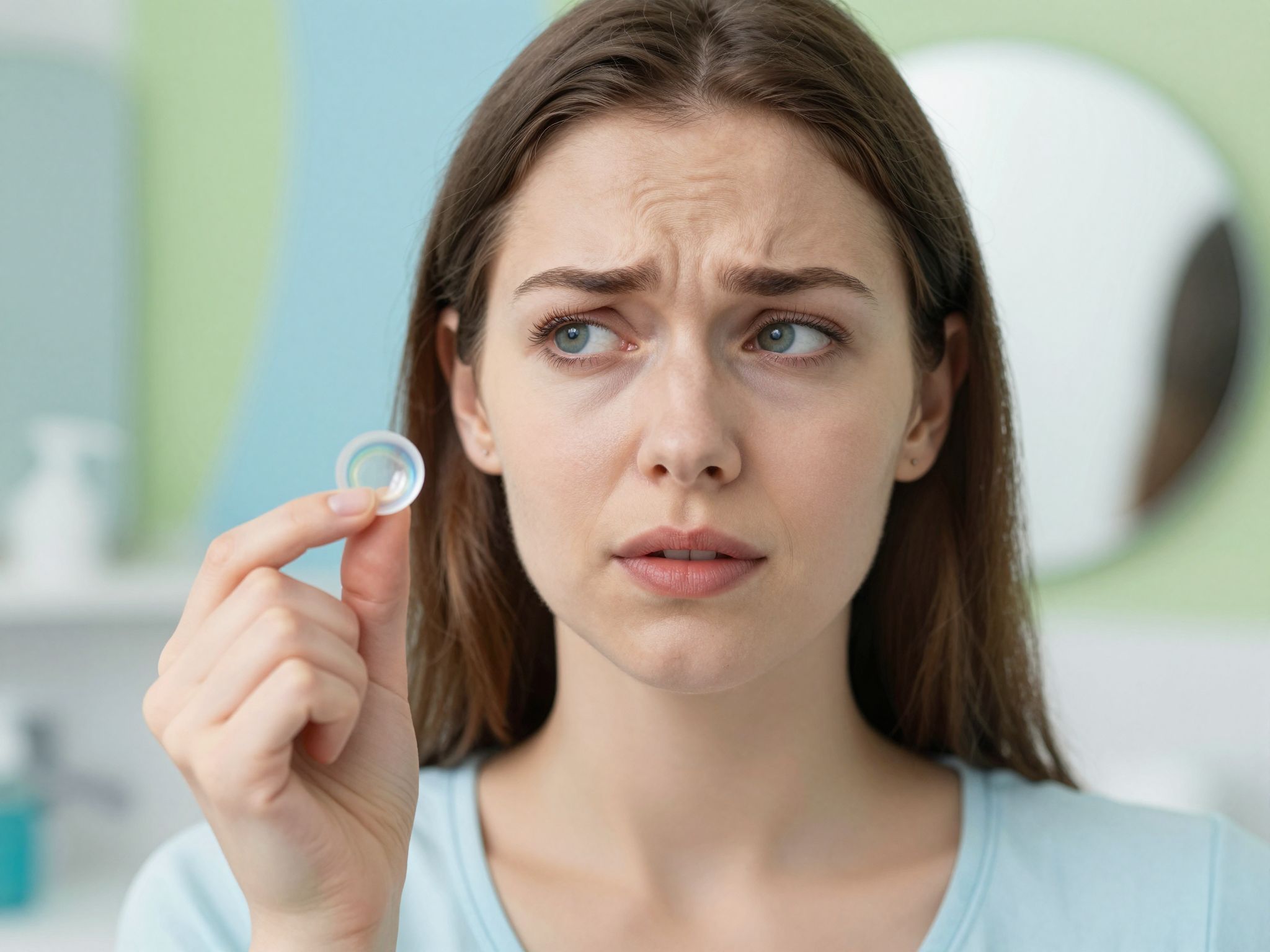 A fordítva behelyezett lencse okozhat irritációt és homályos látást.