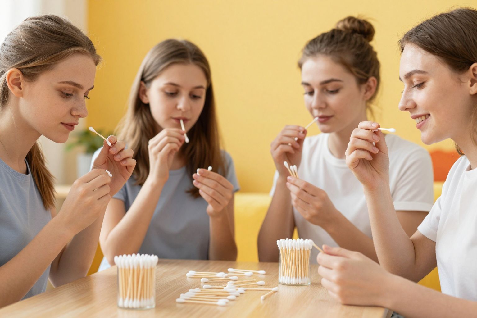 A fültisztító pálcika smink kiigazítására is használható.