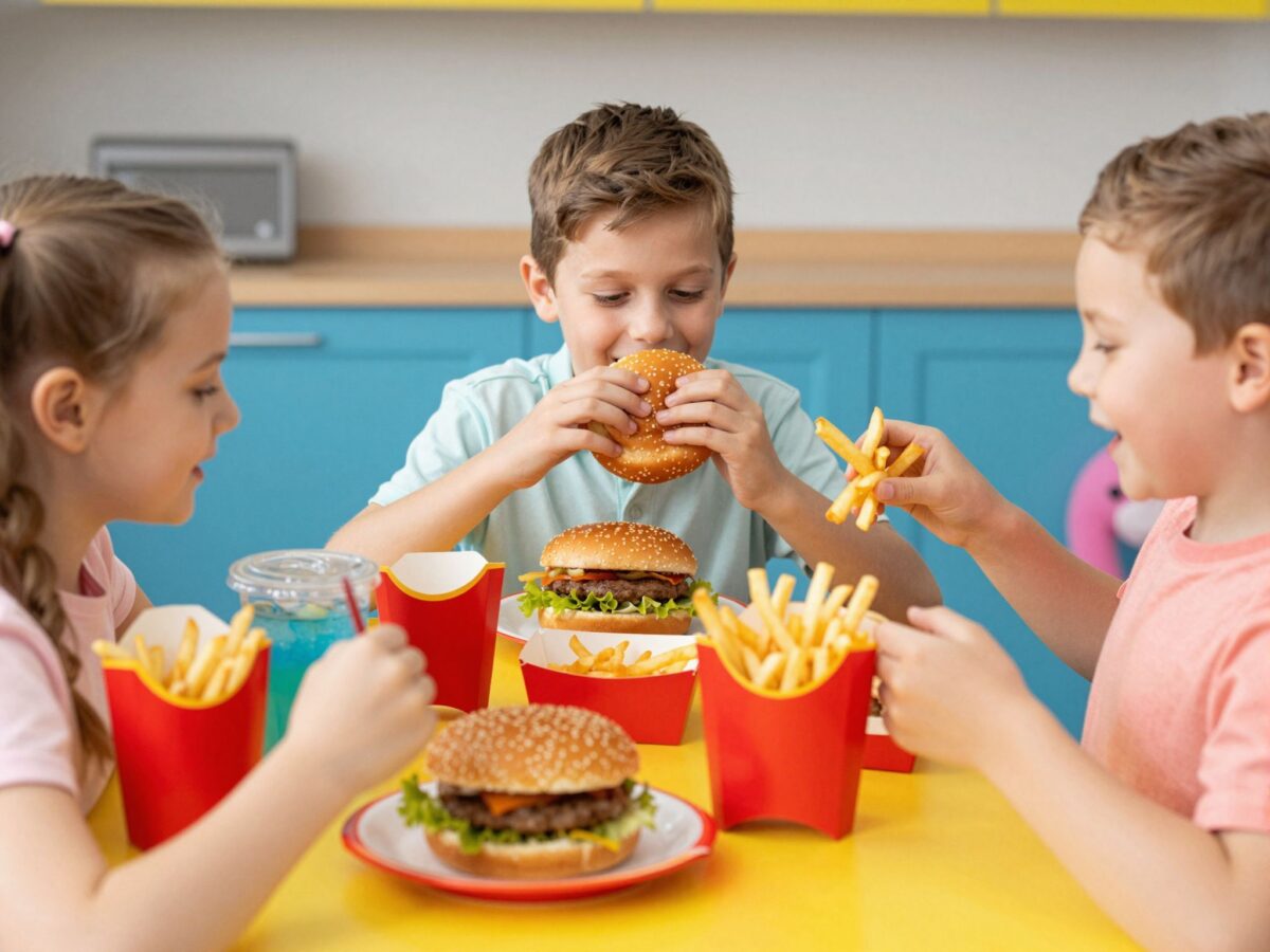 A gyorséttermi gyerekmenük tápértéke: rejtett kalóriák és zsírok